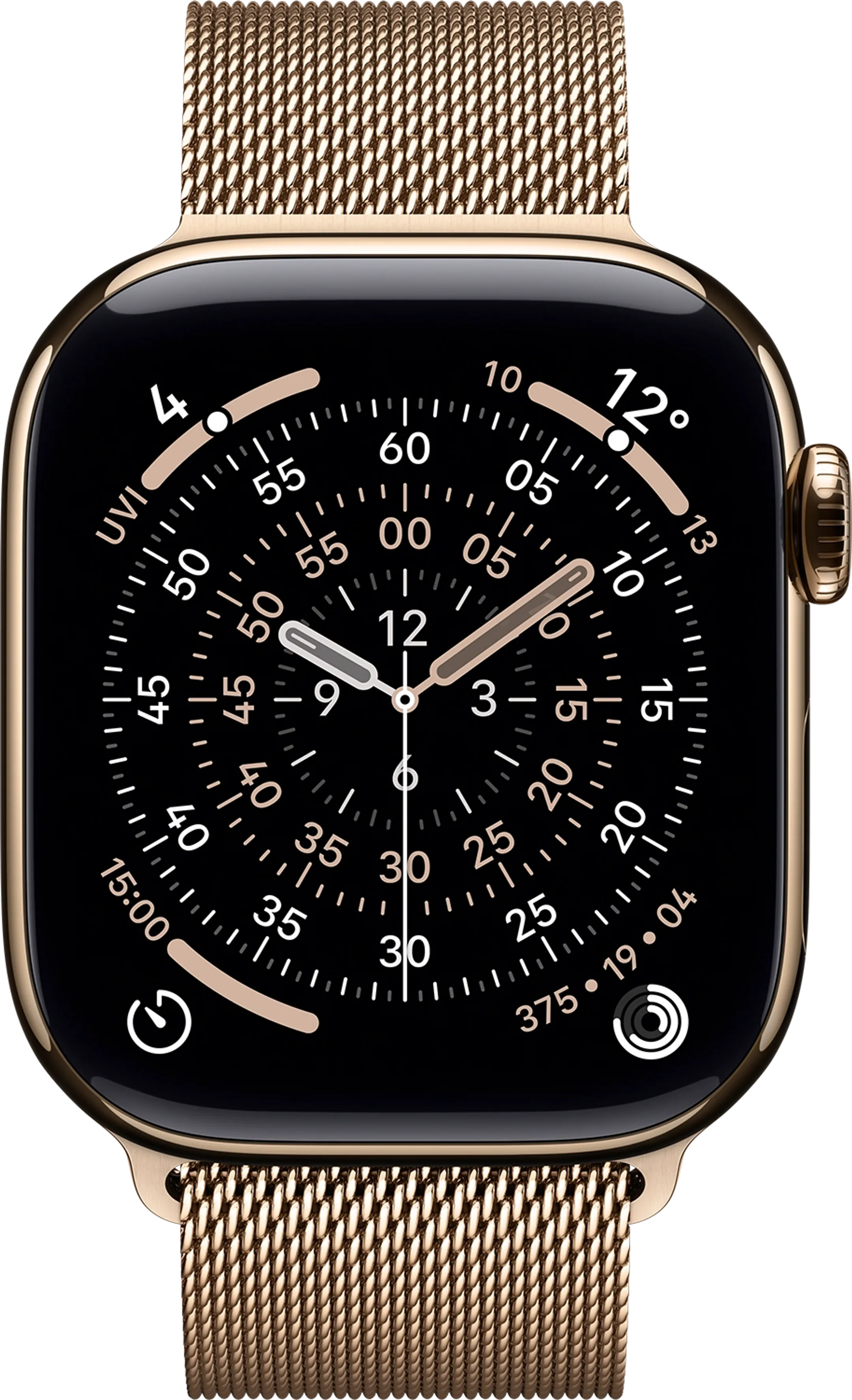 Apple Watch Series 11 GPS + Cellular - 42mm Gold Titanium - Milanese Loop image
