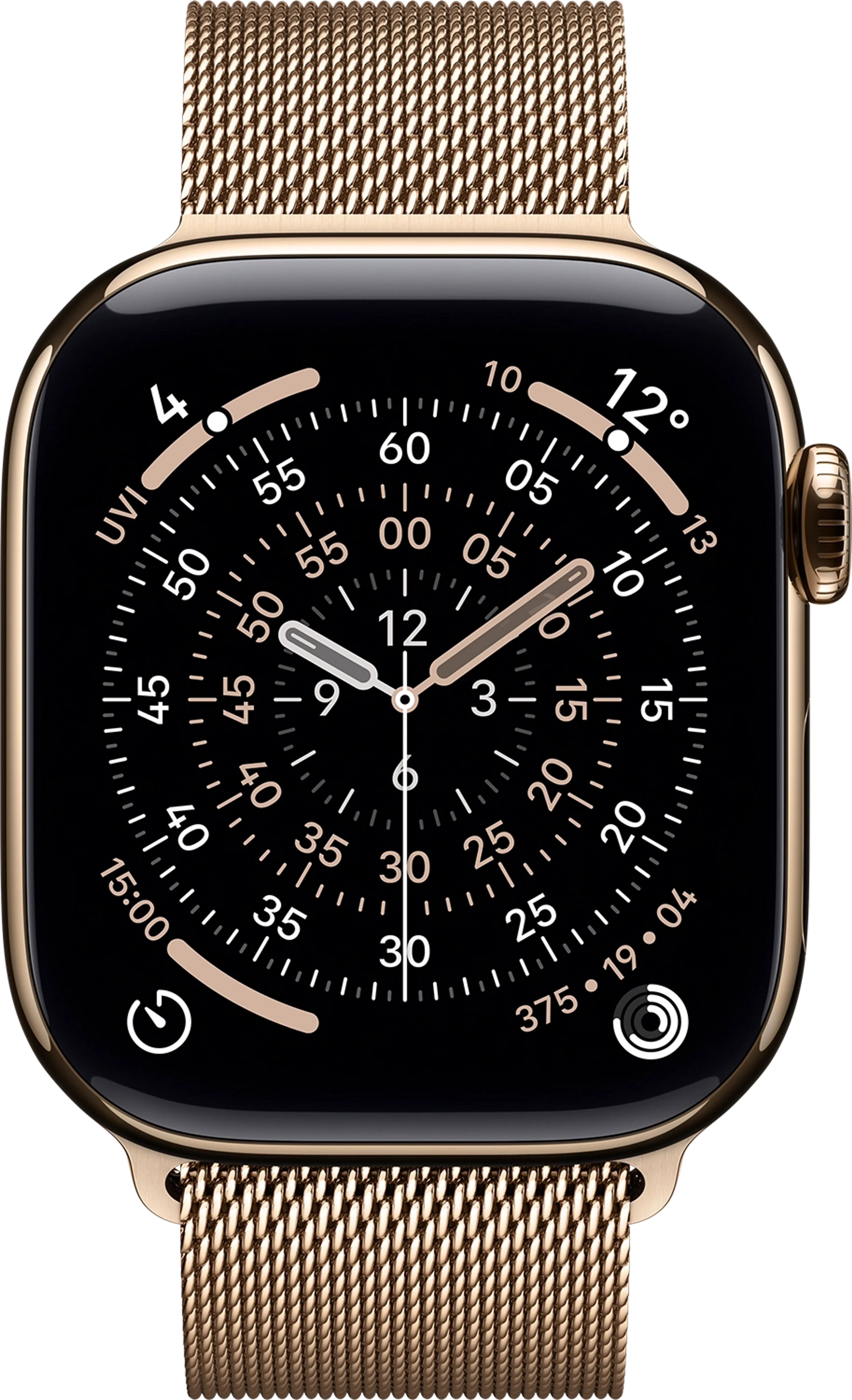 Apple Watch Series 11 GPS + Cellular - 42mm Gold Titanium - Milanese Loop image