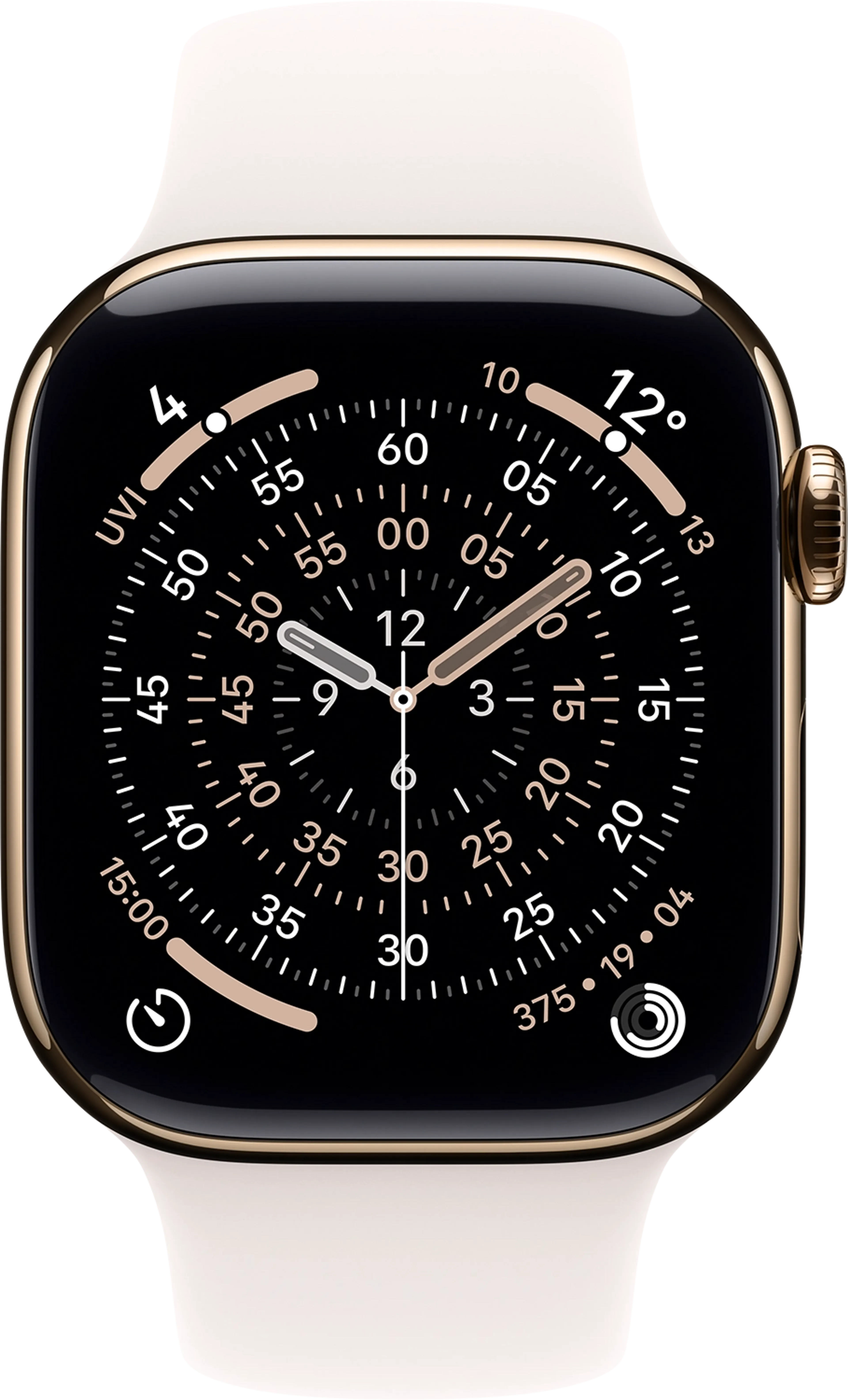 Apple Watch Series 11 GPS + Cellular - 42mm Gold Titanium - Sport Band (M/L) image