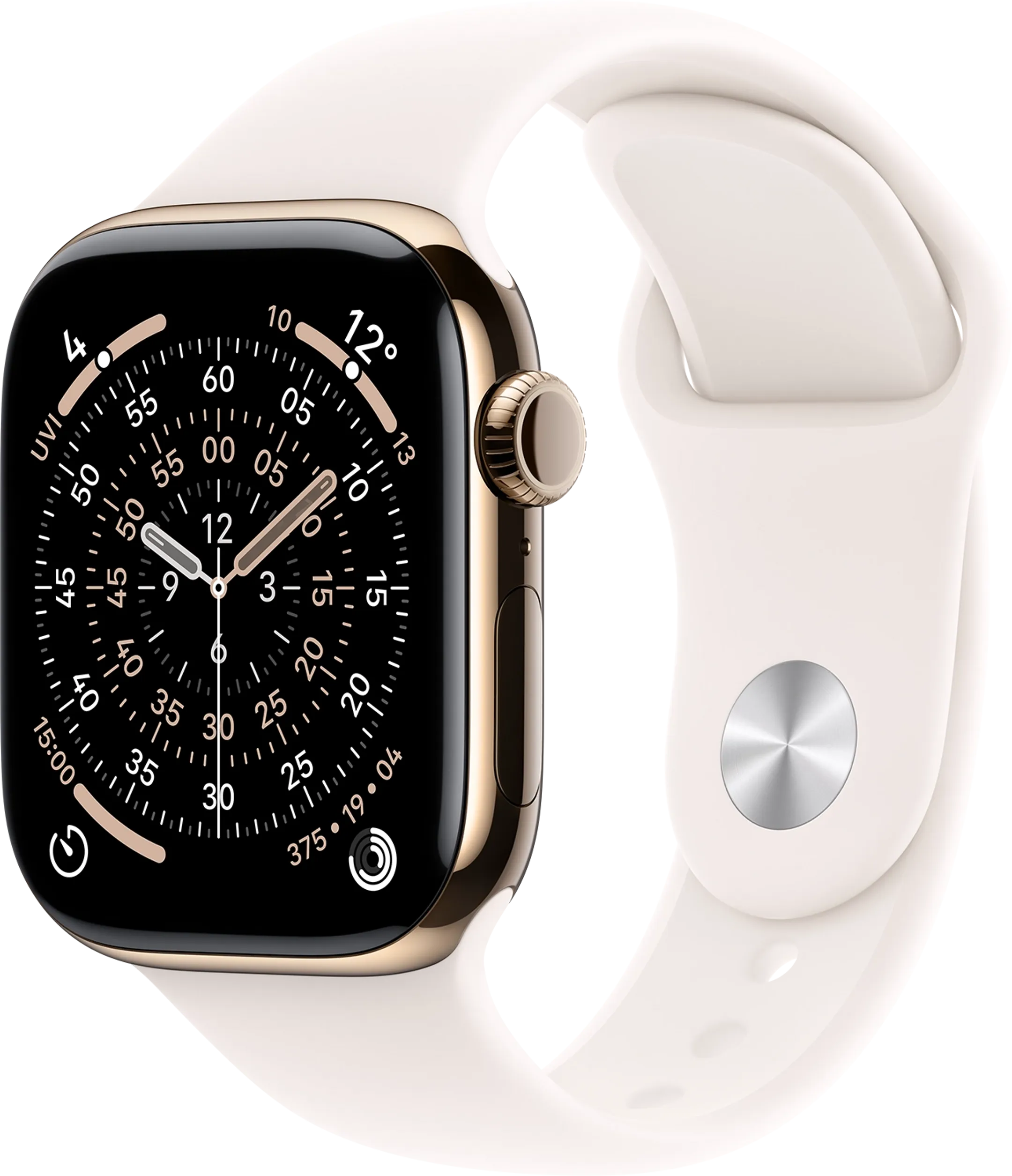 Watch Series 11 GPS + Cellular - 42mm Gold Titanium - Sport Band (S/M)