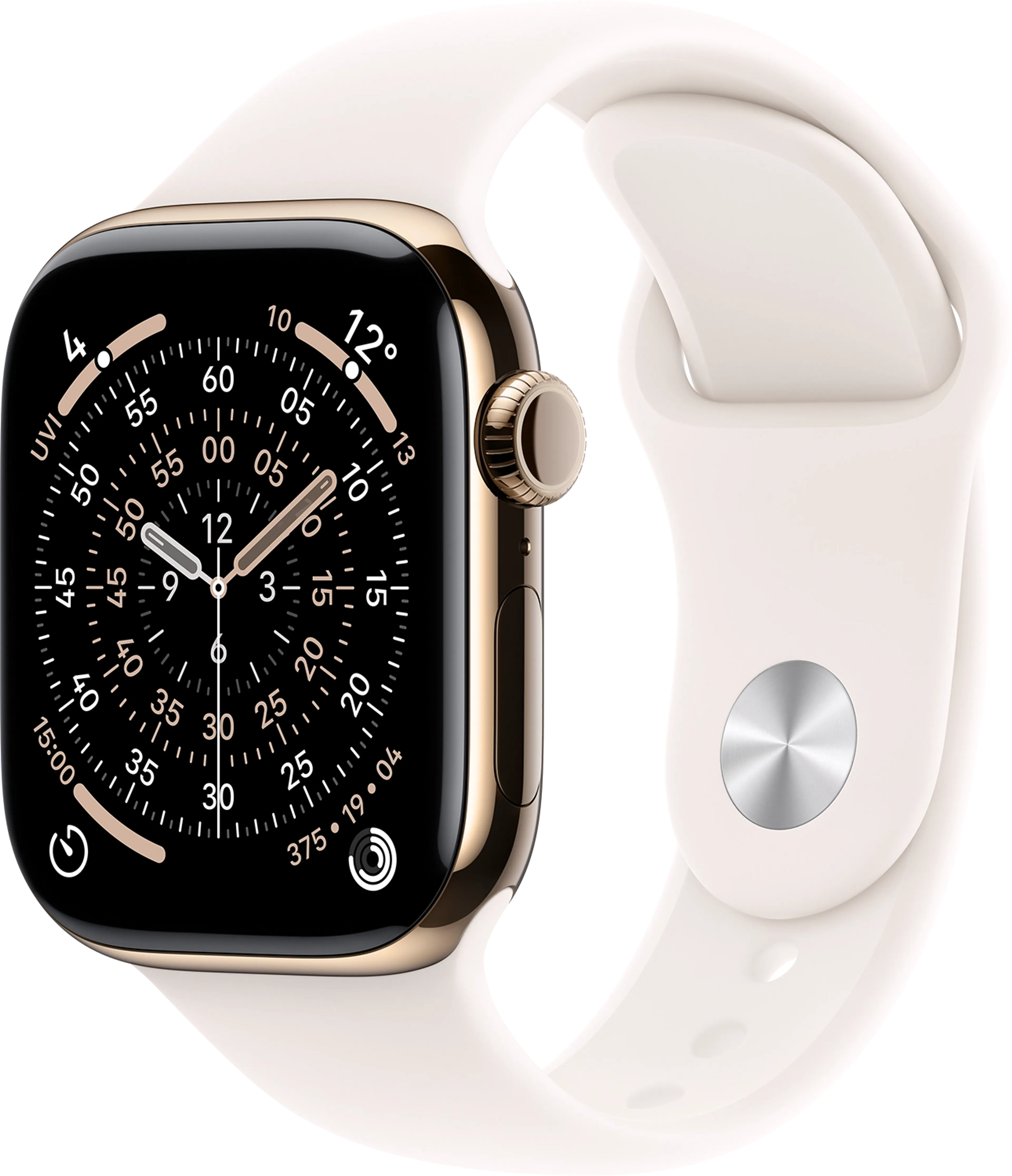 Watch Series 11 GPS + Cellular - 42mm Gold Titanium - Sport Band (S/M)