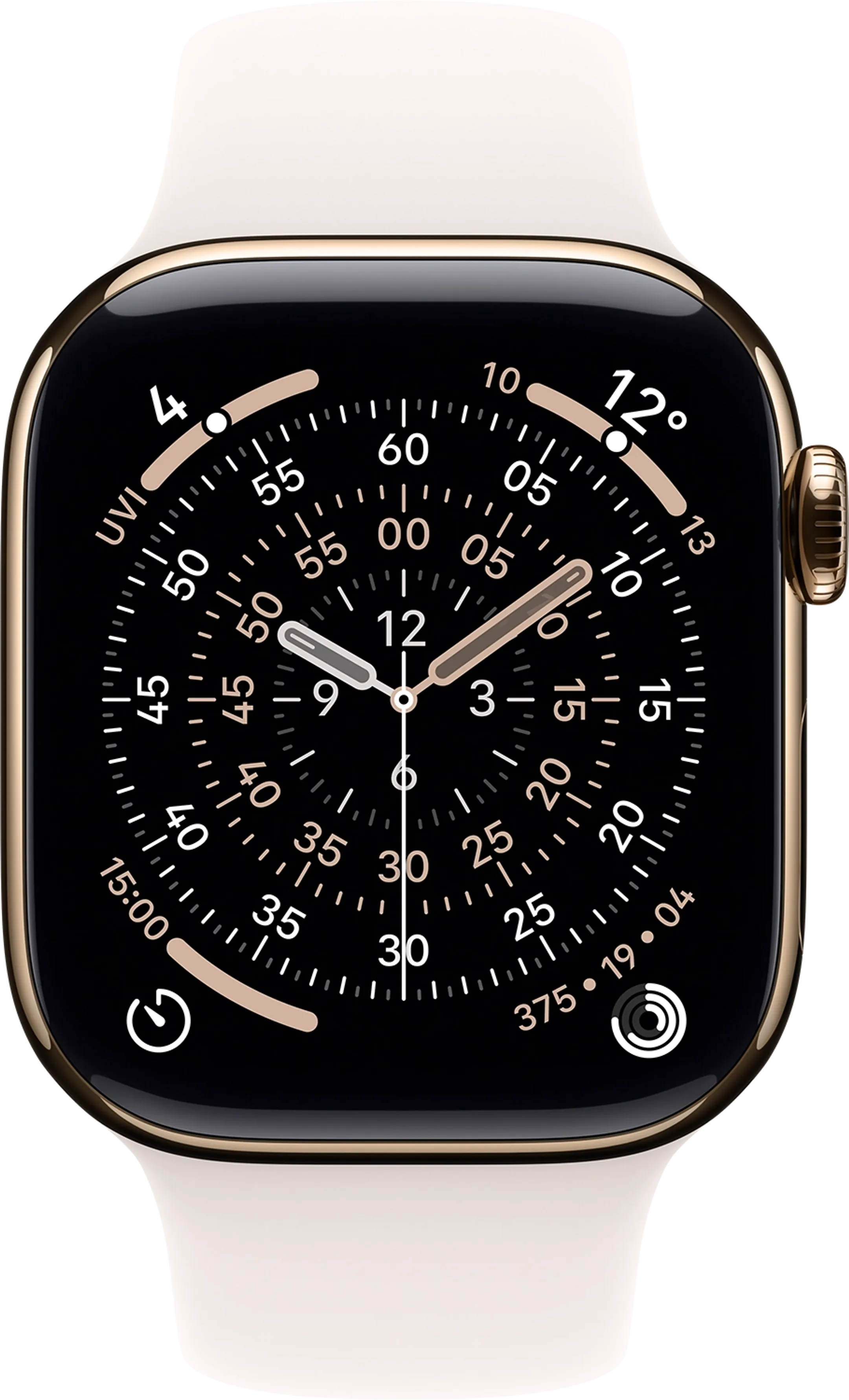 Apple Watch Series 11 GPS + Cellular - 42mm Gold Titanium - Sport Band (S/M) image