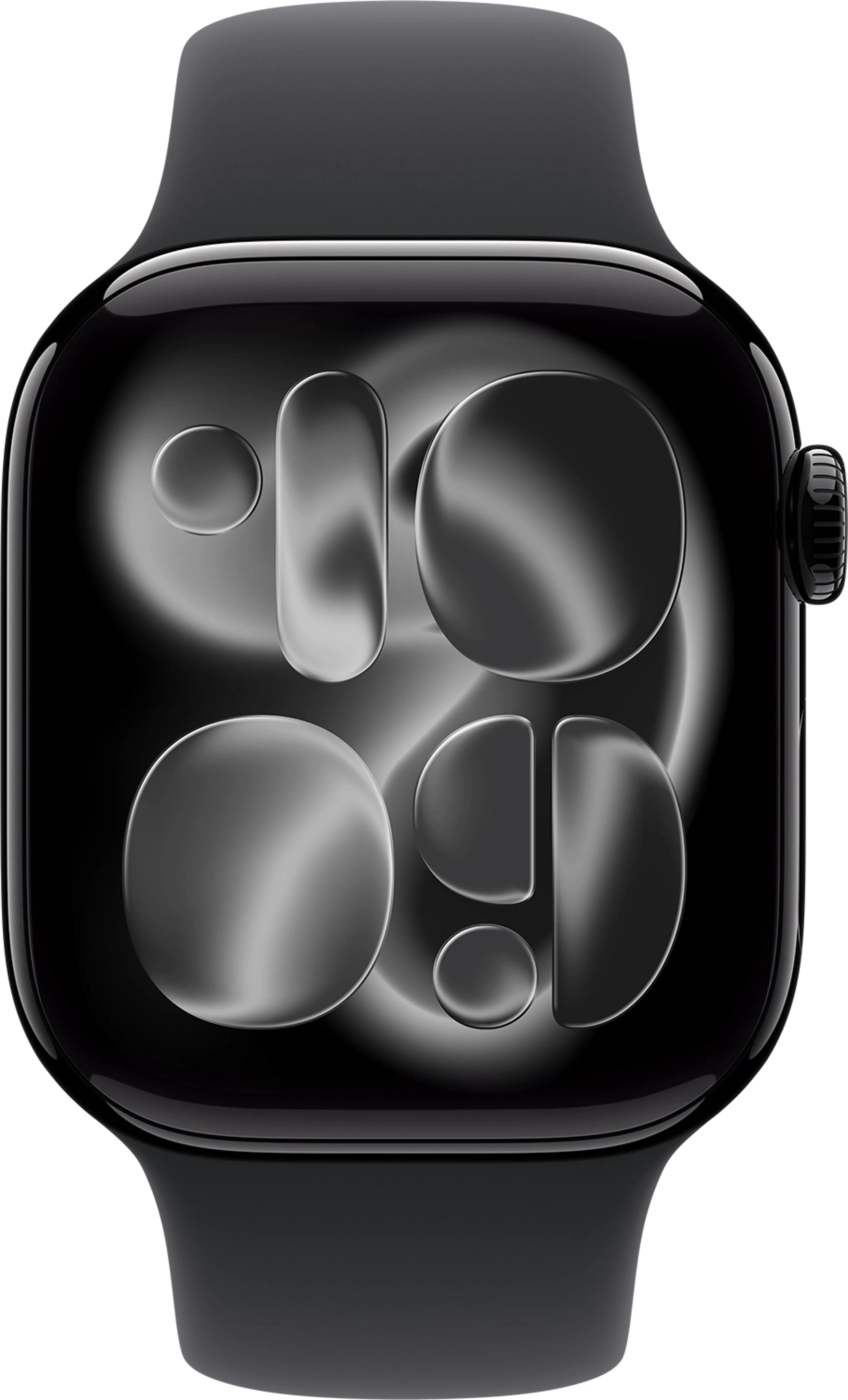 Apple Watch Series 11 GPS + Cellular - 42mm Jet Black Aluminium - Sport Band (S/M) image