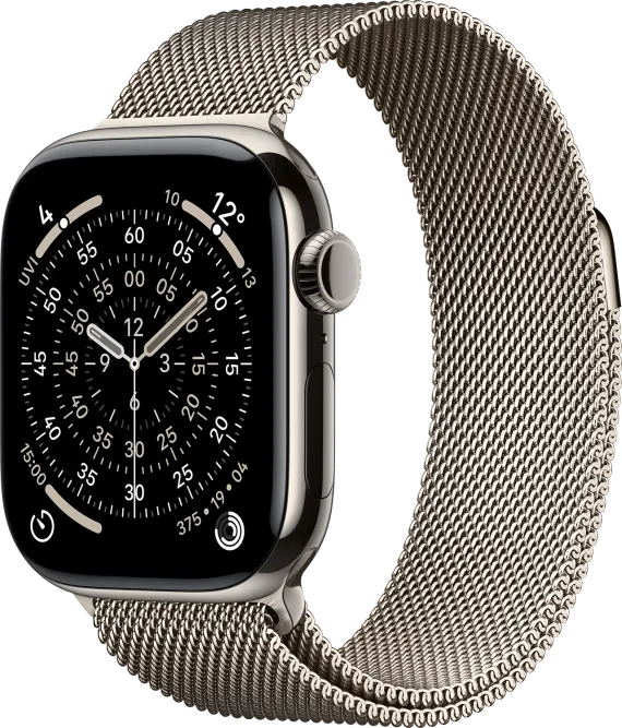 Watch Series 11 GPS + Cellular - 42mm Natural Titanium - Milanese Loop