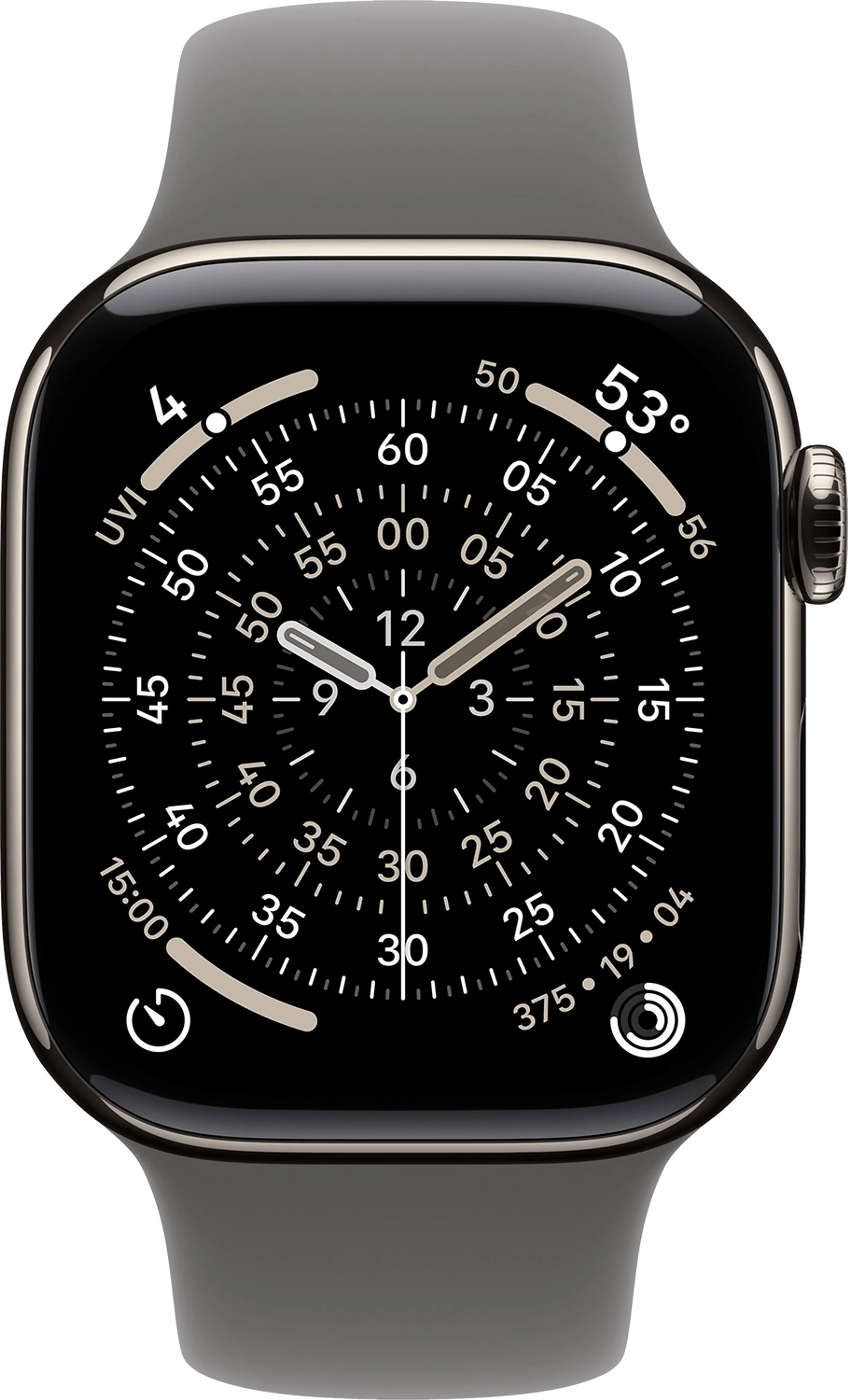 Apple Watch Series 11 GPS + Cellular - 42mm Natural Titanium - Sport Band (S/M) image