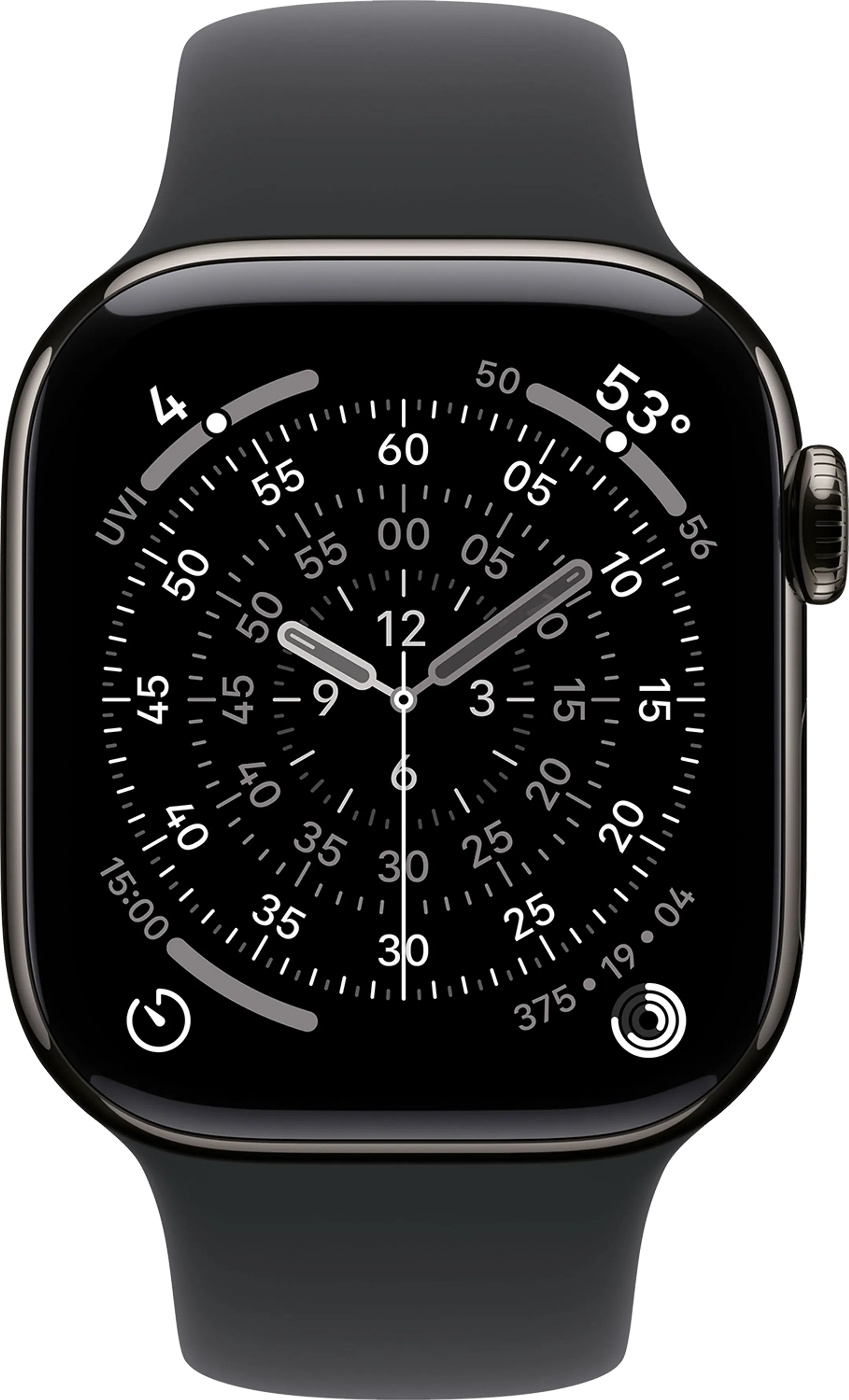 Apple Watch Series 11 GPS + Cellular - 42mm Slate Titanium - Sport Band (M/L) image