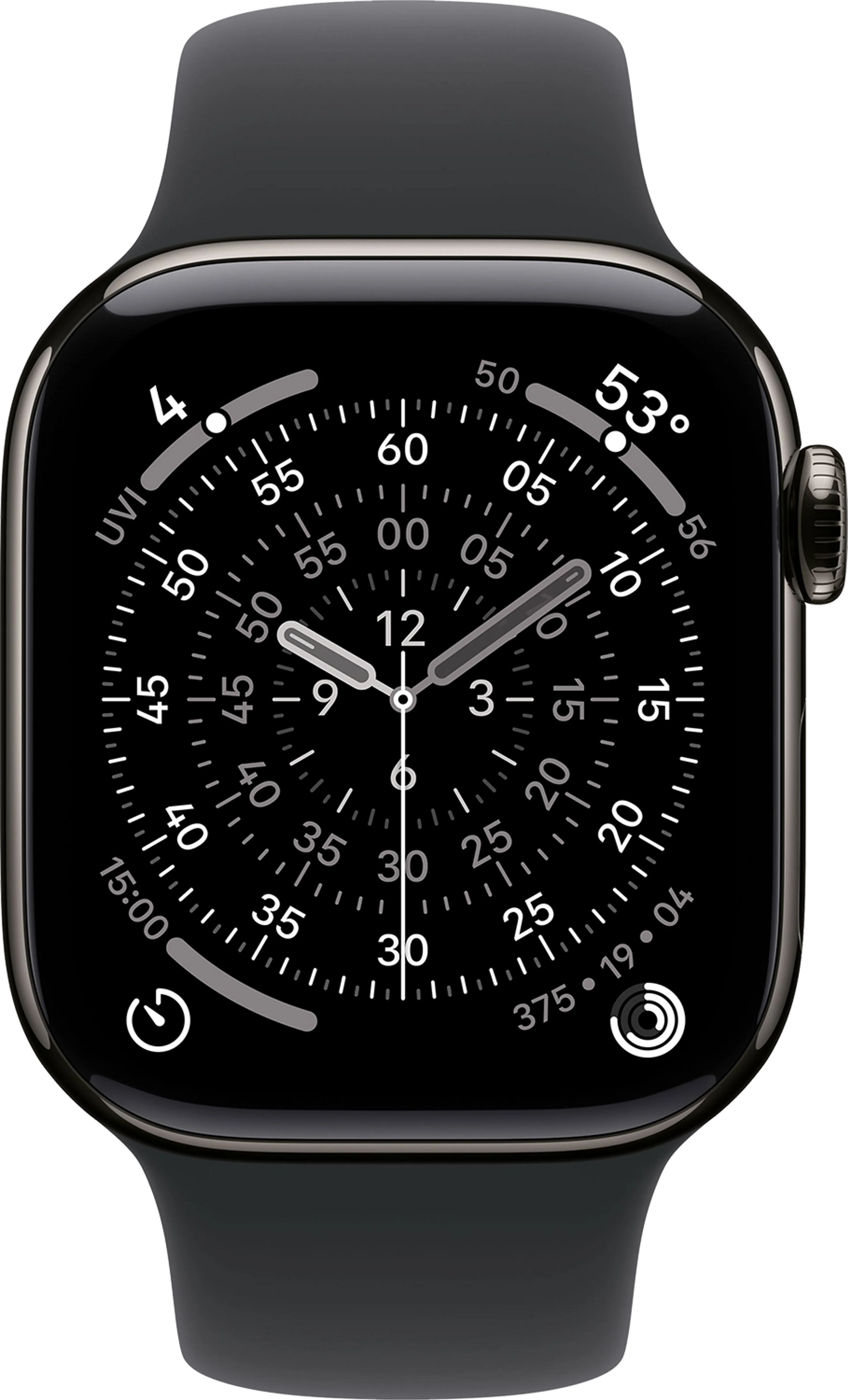 Apple Watch Series 11 GPS + Cellular - 42mm Slate Titanium - Sport Band (M/L) image