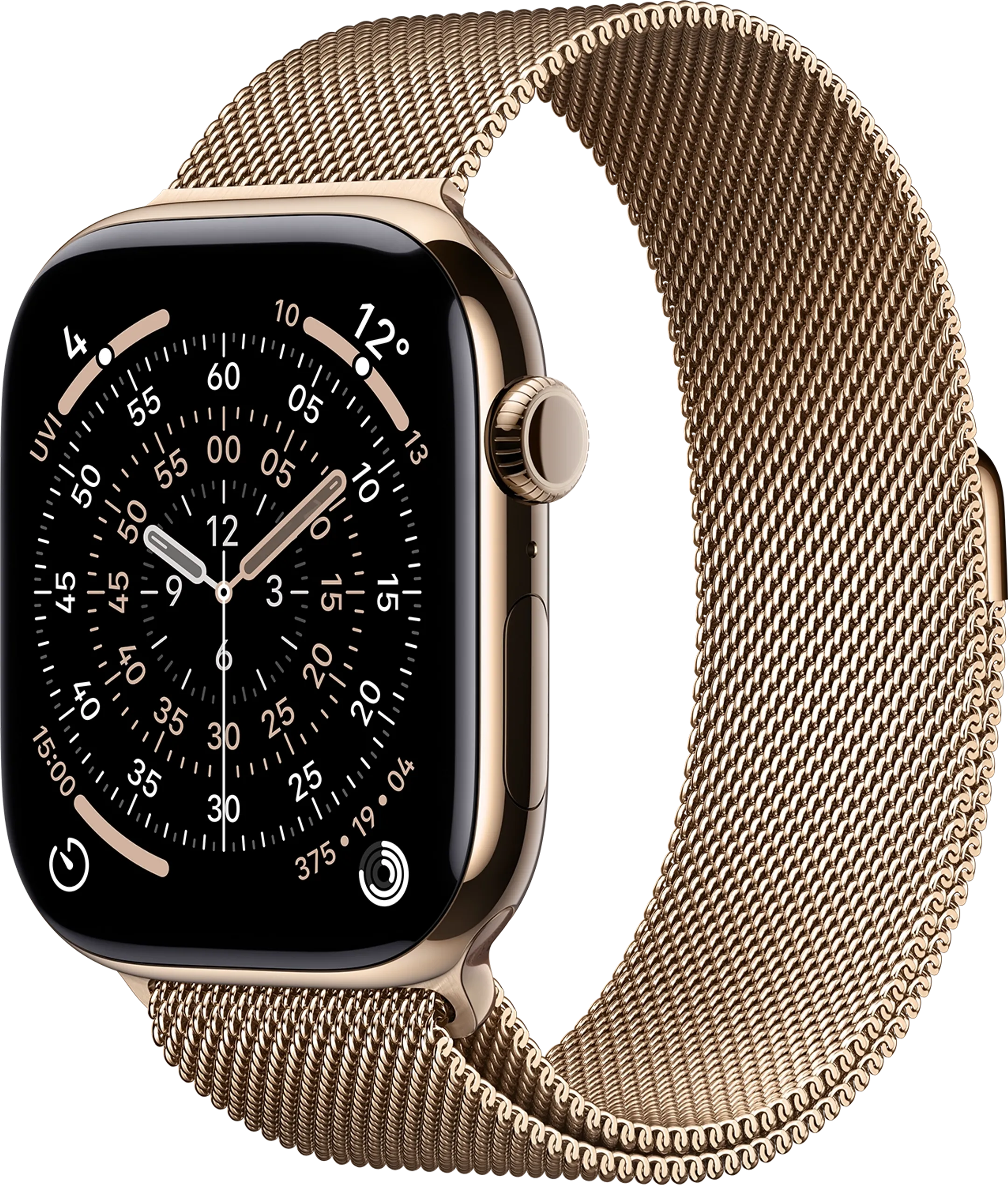 Watch Series 11 GPS + Cellular - 46mm Gold Titanium Case - Milanese Loop (S/M)