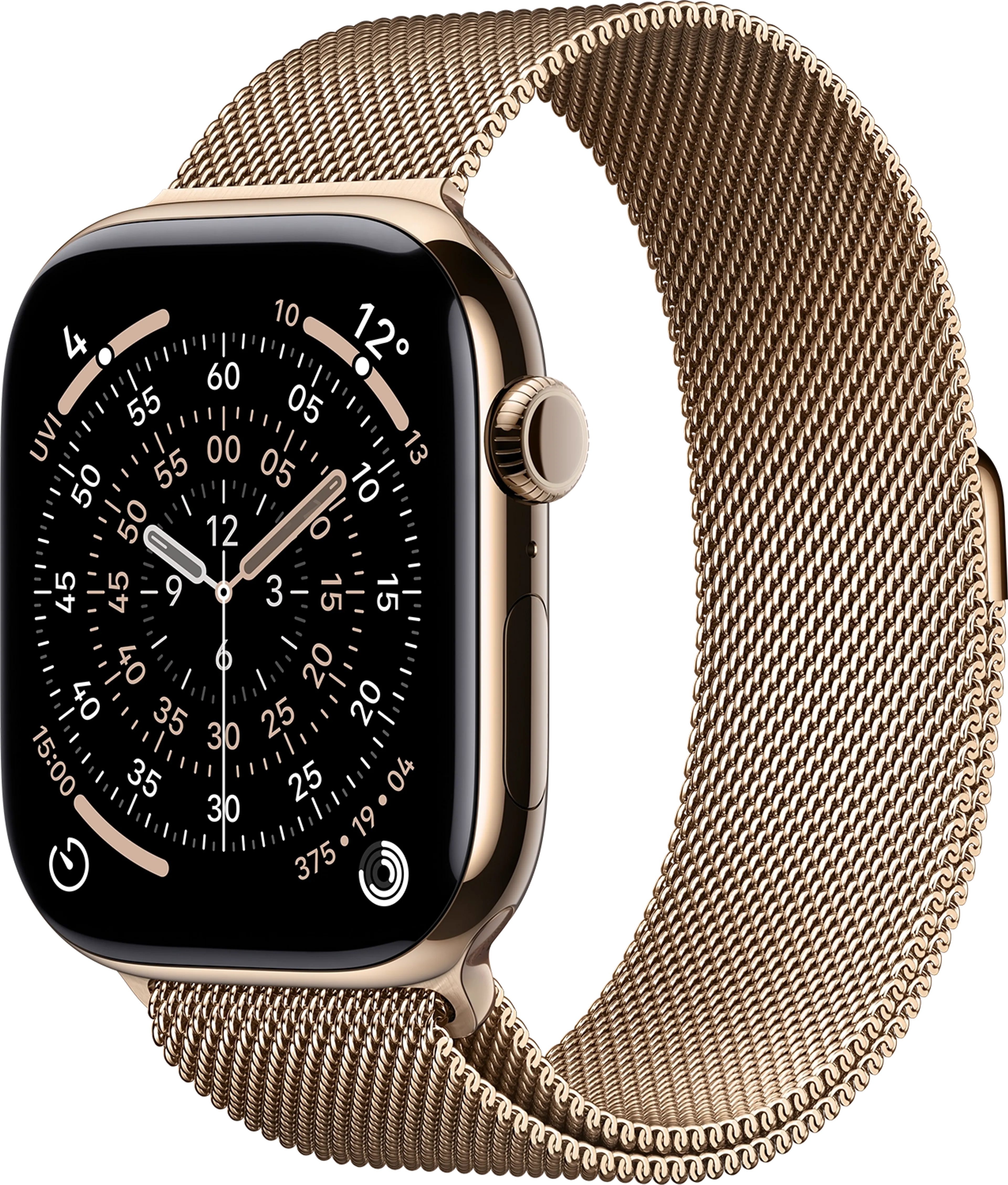 Watch Series 11 GPS + Cellular - 46mm Gold Titanium Case - Milanese Loop (S/M)
