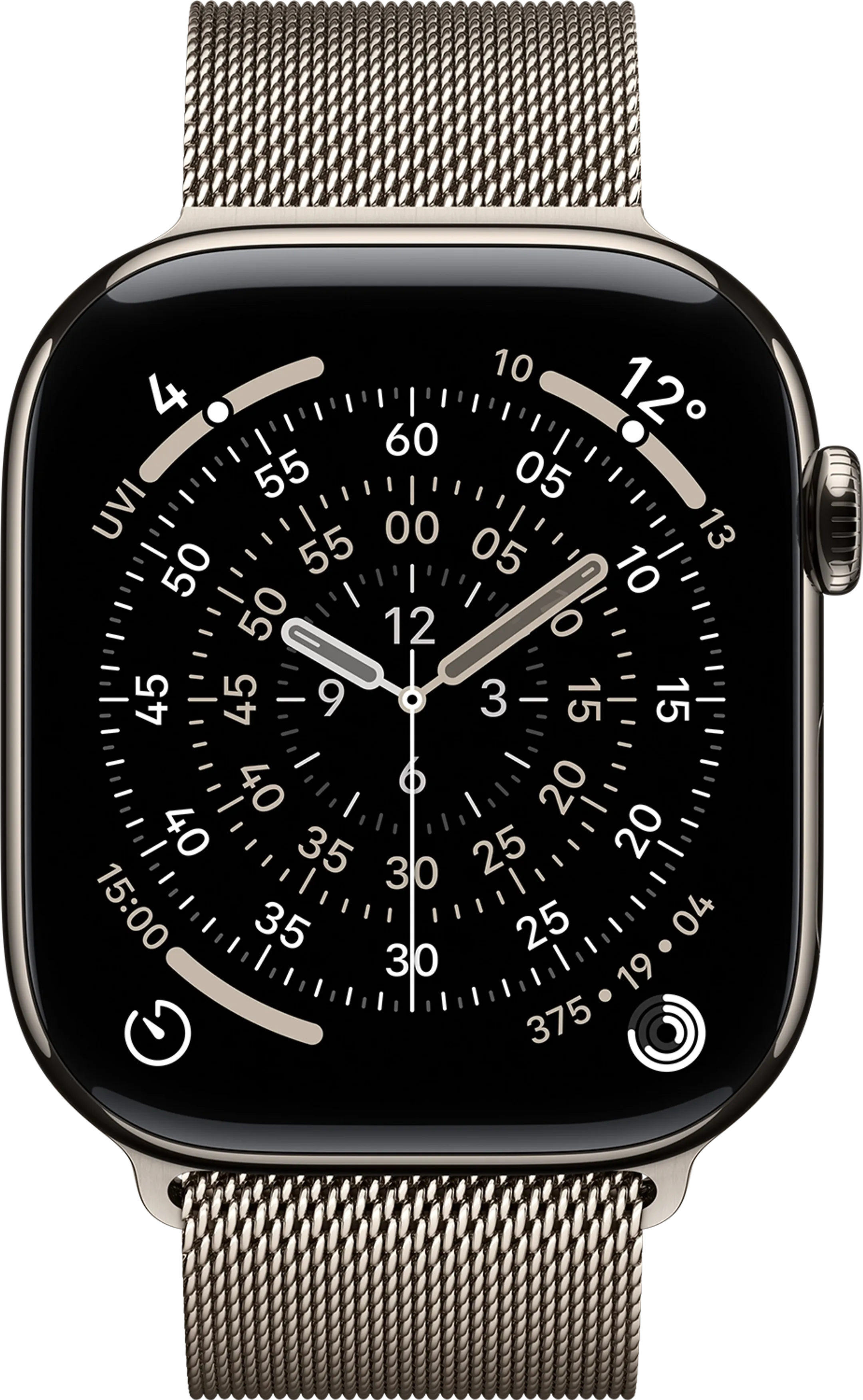 Apple Watch Series 11 GPS + Cellular - 46mm Natural Titanium - Milanese Loop (S/M) image