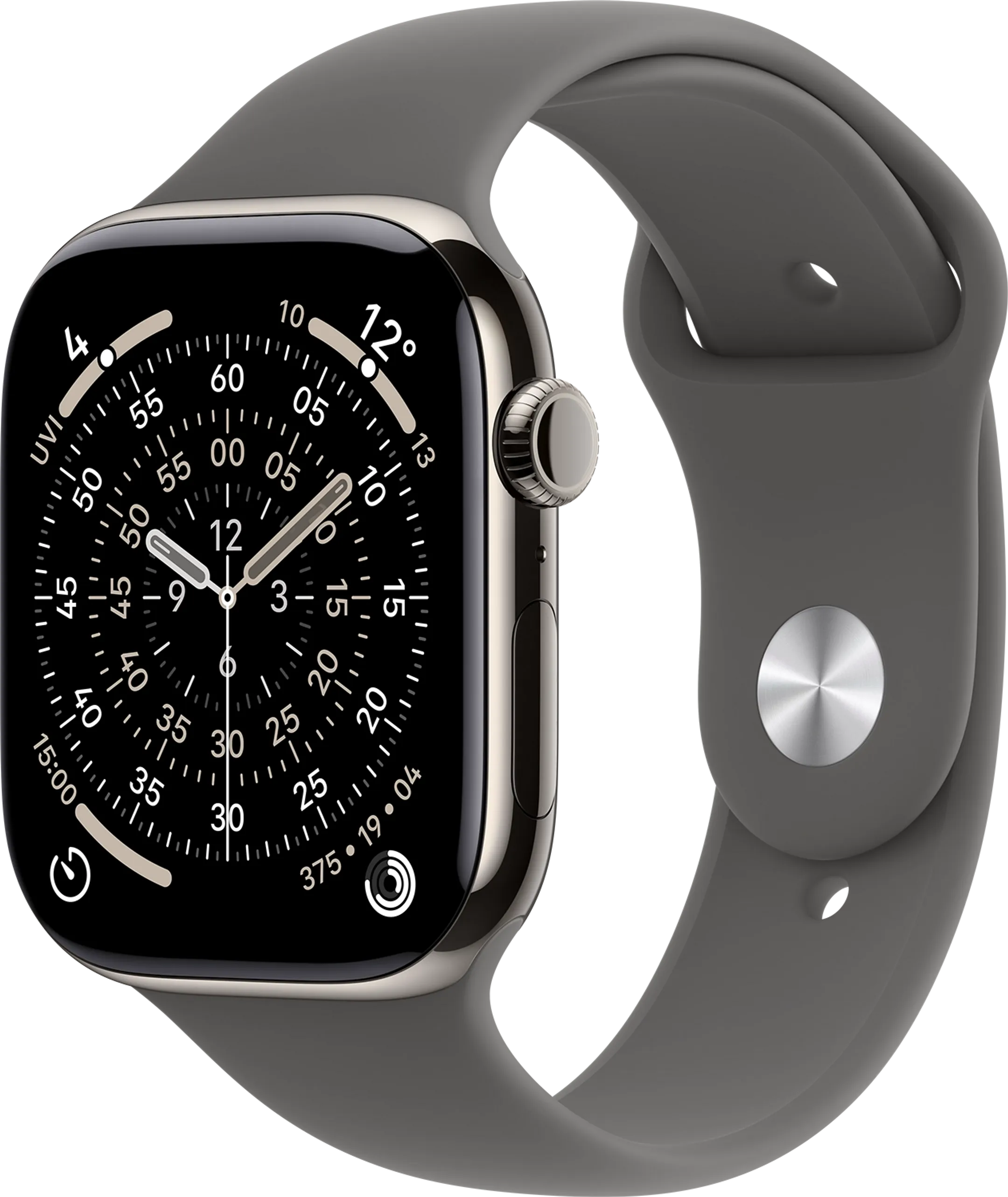 Watch Series 11 GPS + Cellular - 46mm Natural Titanium - Sport Band (M/L)