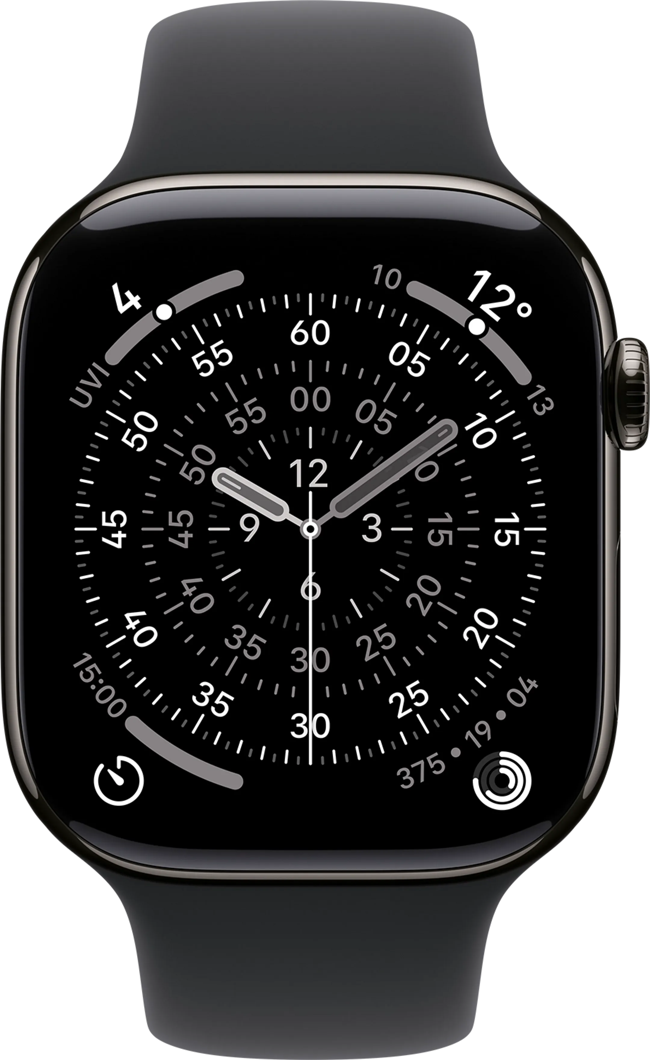 Apple Watch Series 11 GPS + Cellular - 46mm Slate Titanium - Sport Band (S/M) image