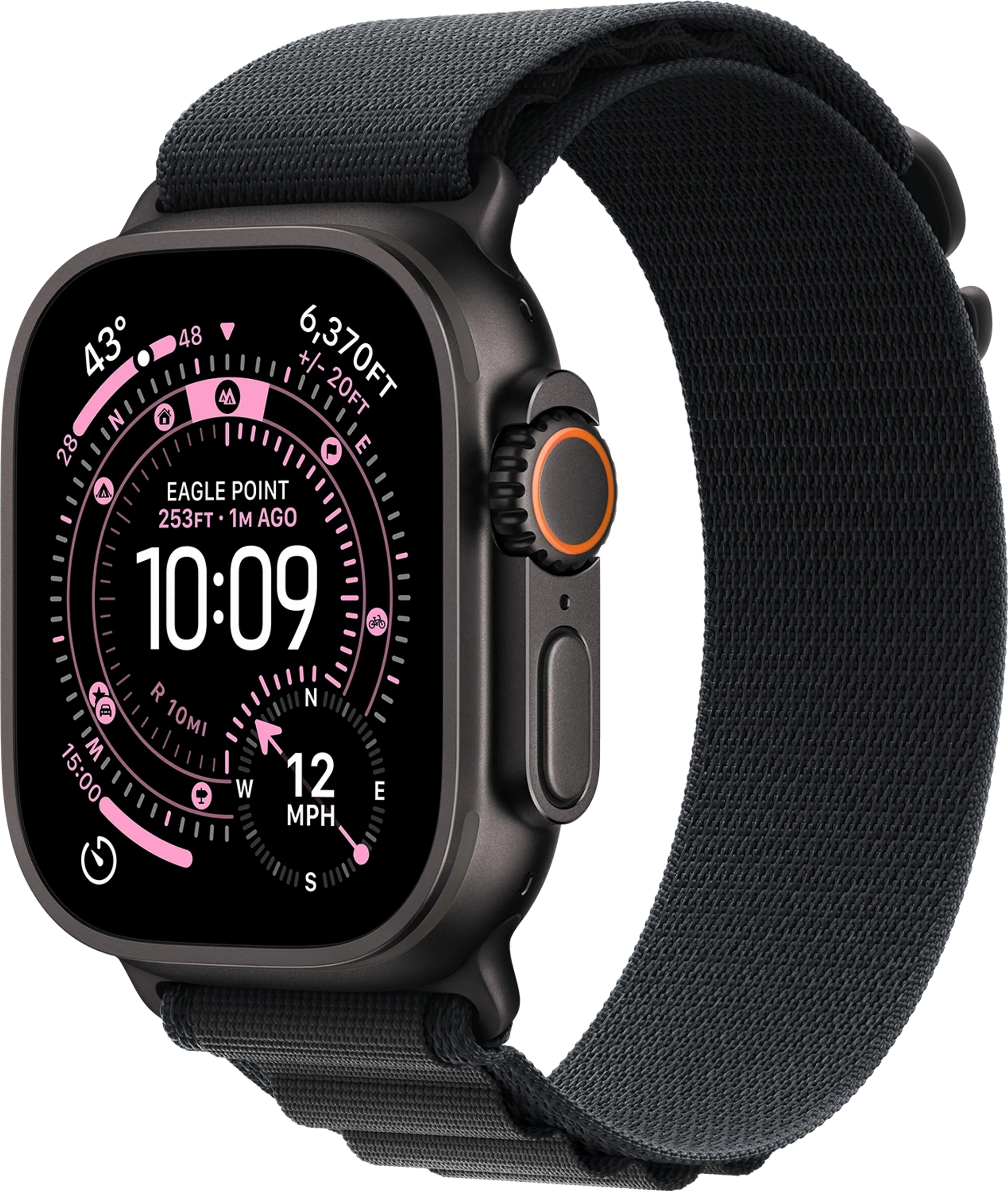 Watch Ultra 3 GPS + Cellular - 49mm Black Titanium - Alpine Loop (L)