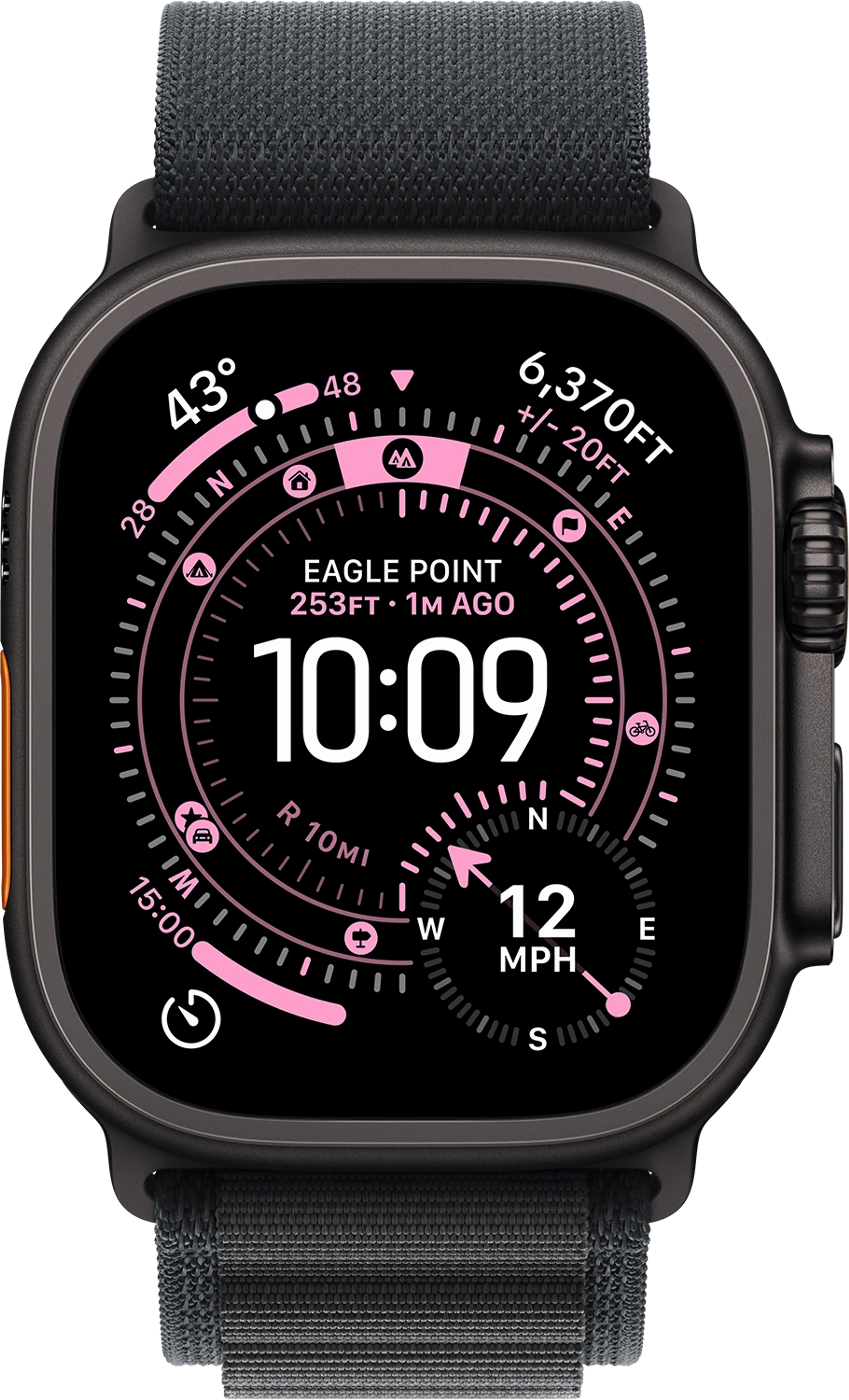 Apple Watch Ultra 3 GPS + Cellular - 49mm Black Titanium - Alpine Loop (L) image