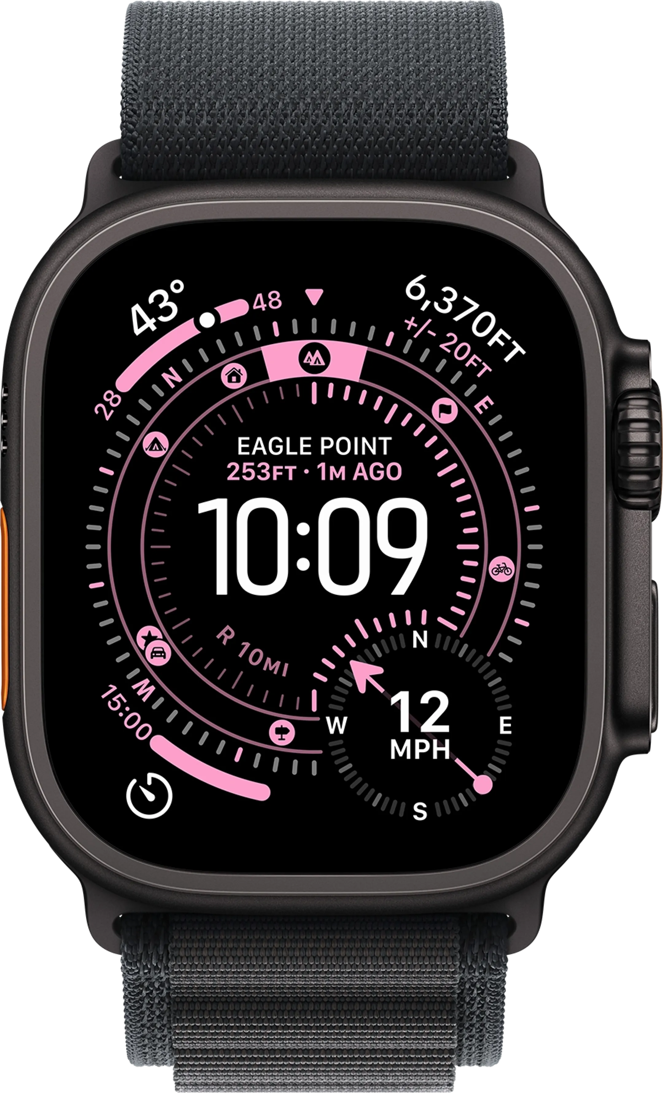 Apple Watch Ultra 3 GPS + Cellular 49mm Black Titanium - Alpine Loop (M) image