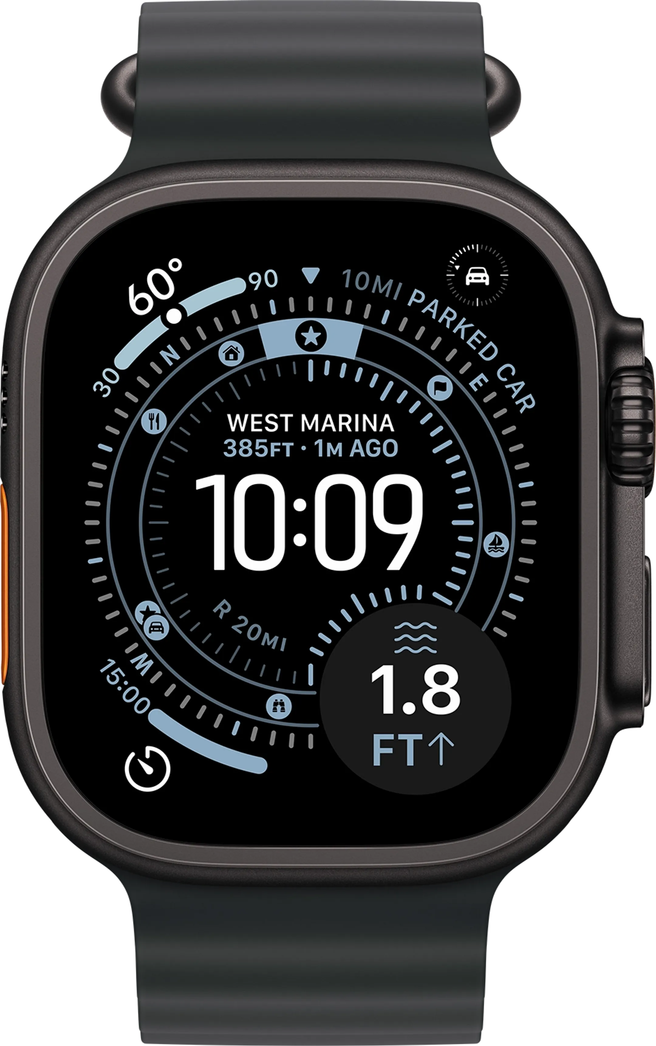 Apple Watch Ultra 3 GPS + Cellular 49mm Black Titanium - Ocean Band image