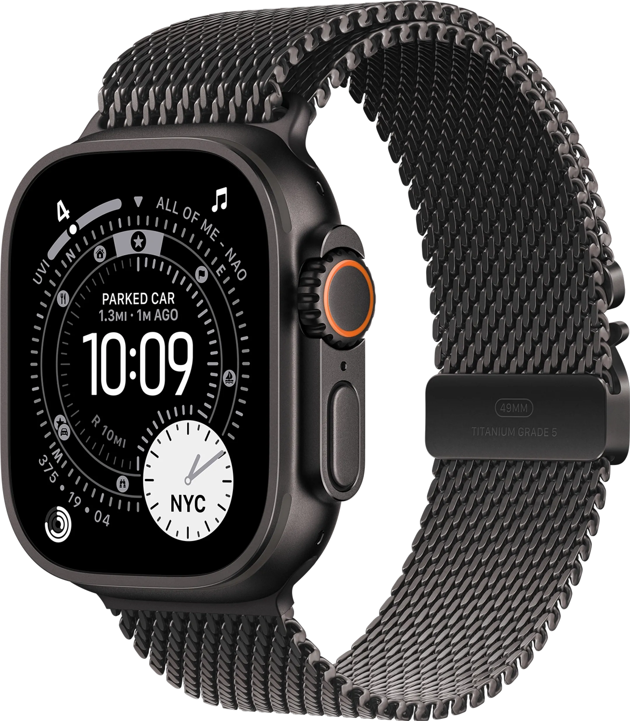 Watch Ultra 3 GPS + Cellular - 49mm Black Titanium - Milanese Loop (L)