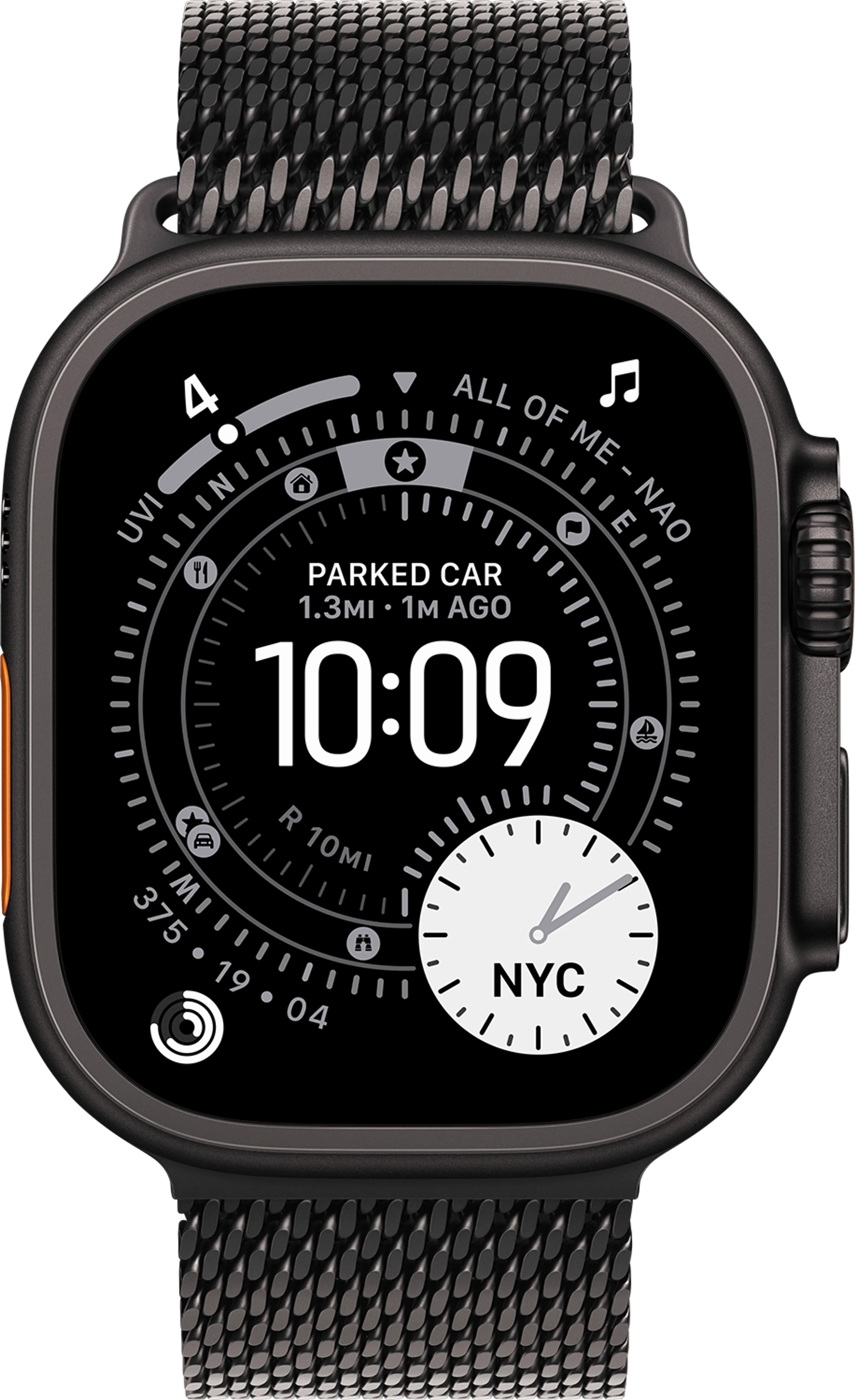 Apple Watch Ultra 3 GPS + Cellular 49mm Black Titanium - Milanese Loop (S) image