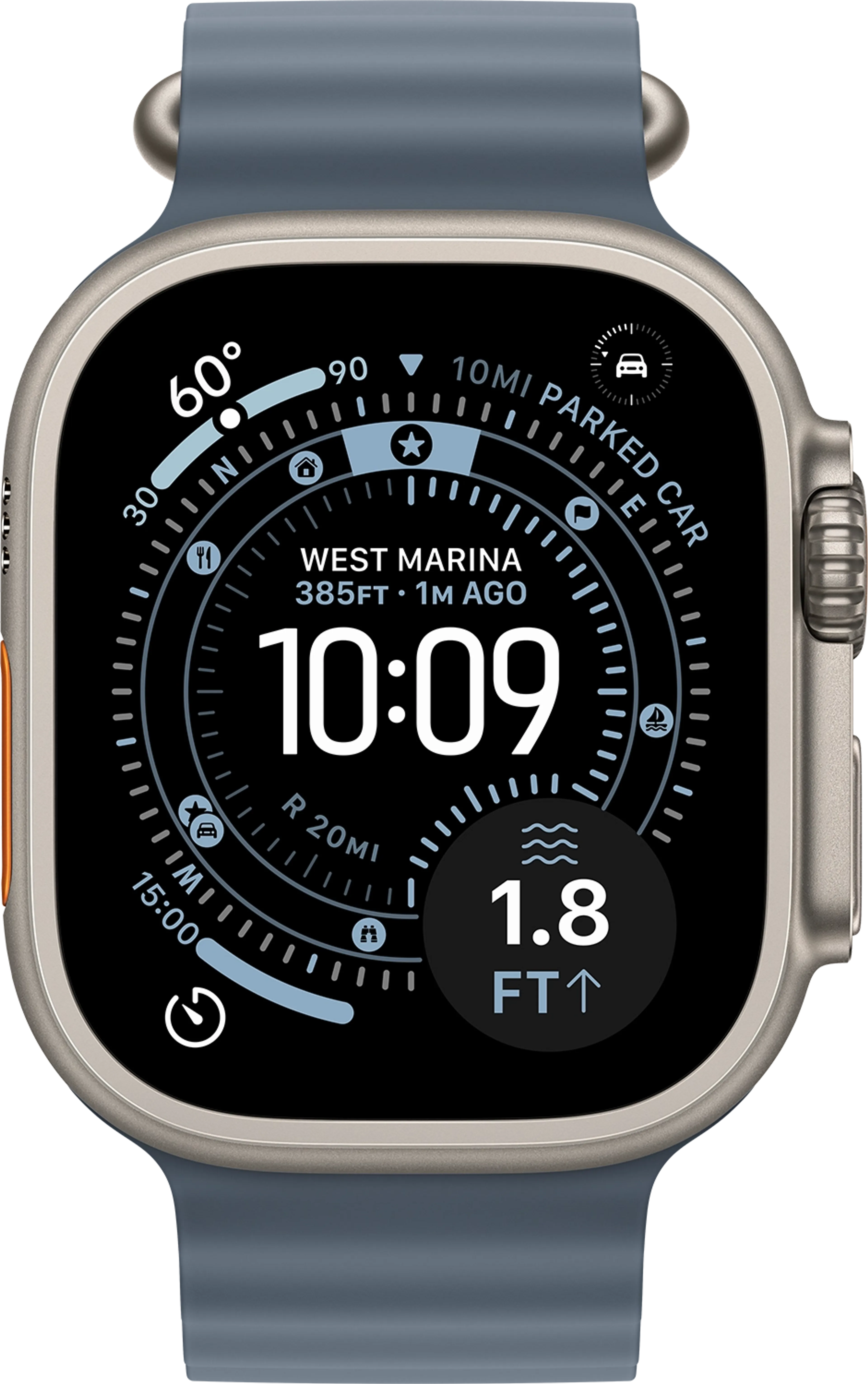 Apple Watch Ultra 3 GPS + Cellular 49mm Natural Titanium - Ocean Band image