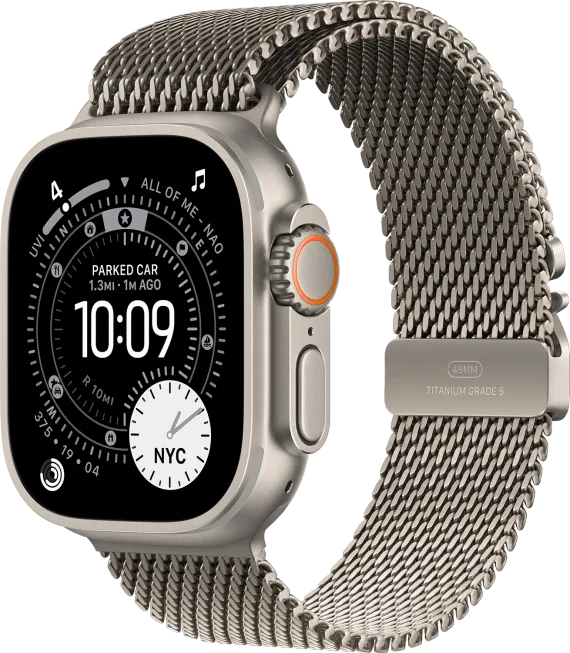 Watch Ultra 3 GPS + Cellular 49mm Natural Titanium - Milanese Loop (L)