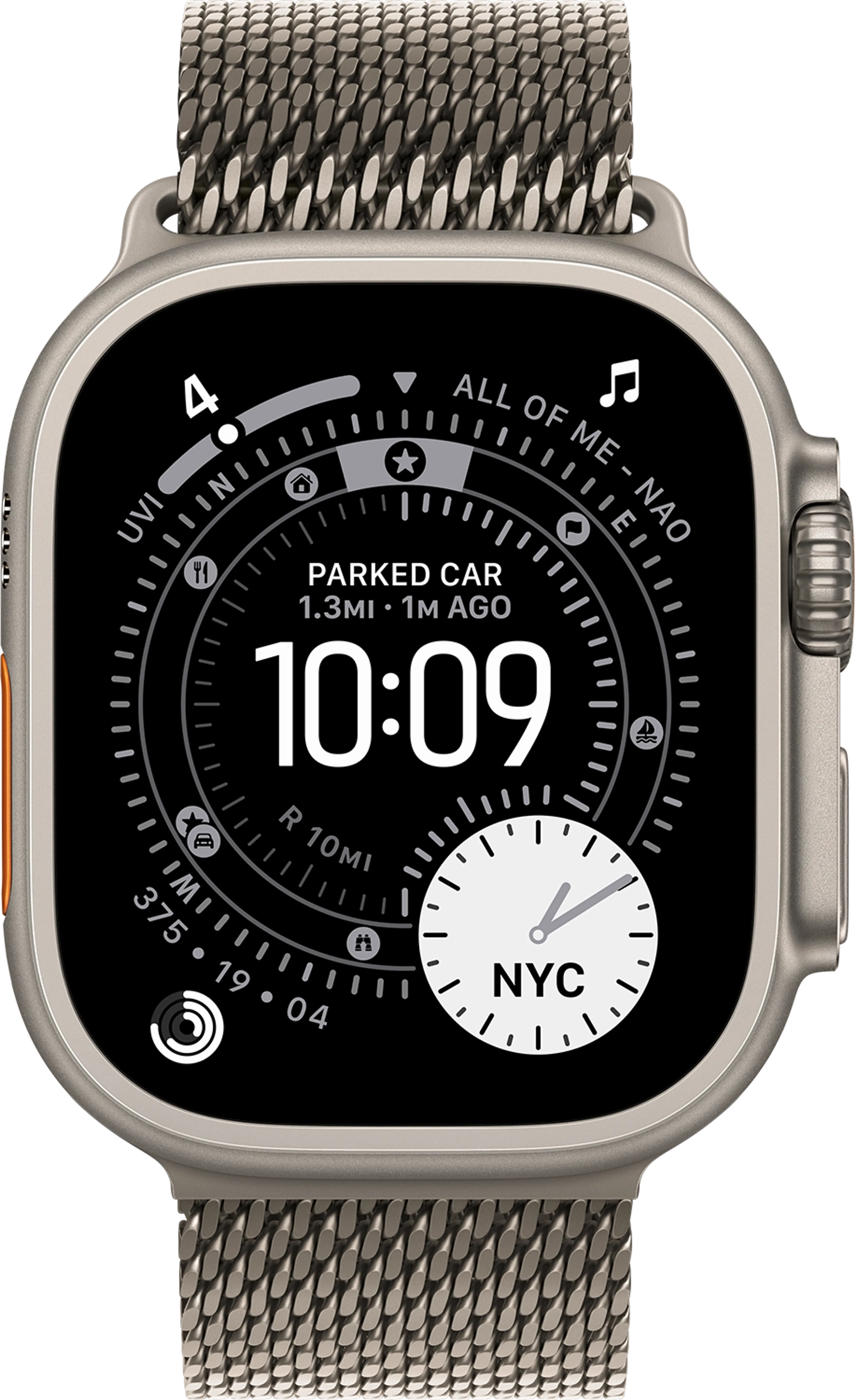 Apple Watch Ultra 3 GPS + Cellular 49mm Natural Titanium - Milanese Loop (M) image