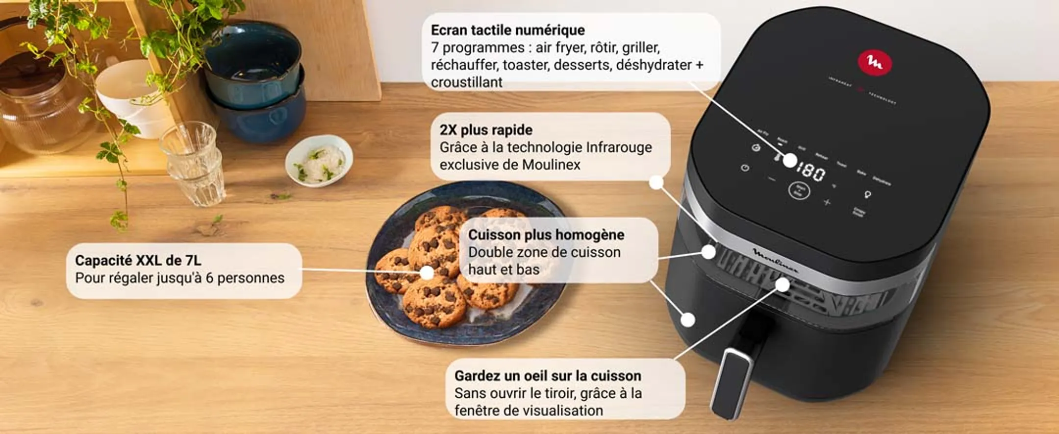 Moulinex Airfryer Easy Fry Infrared EZ8328F0 image