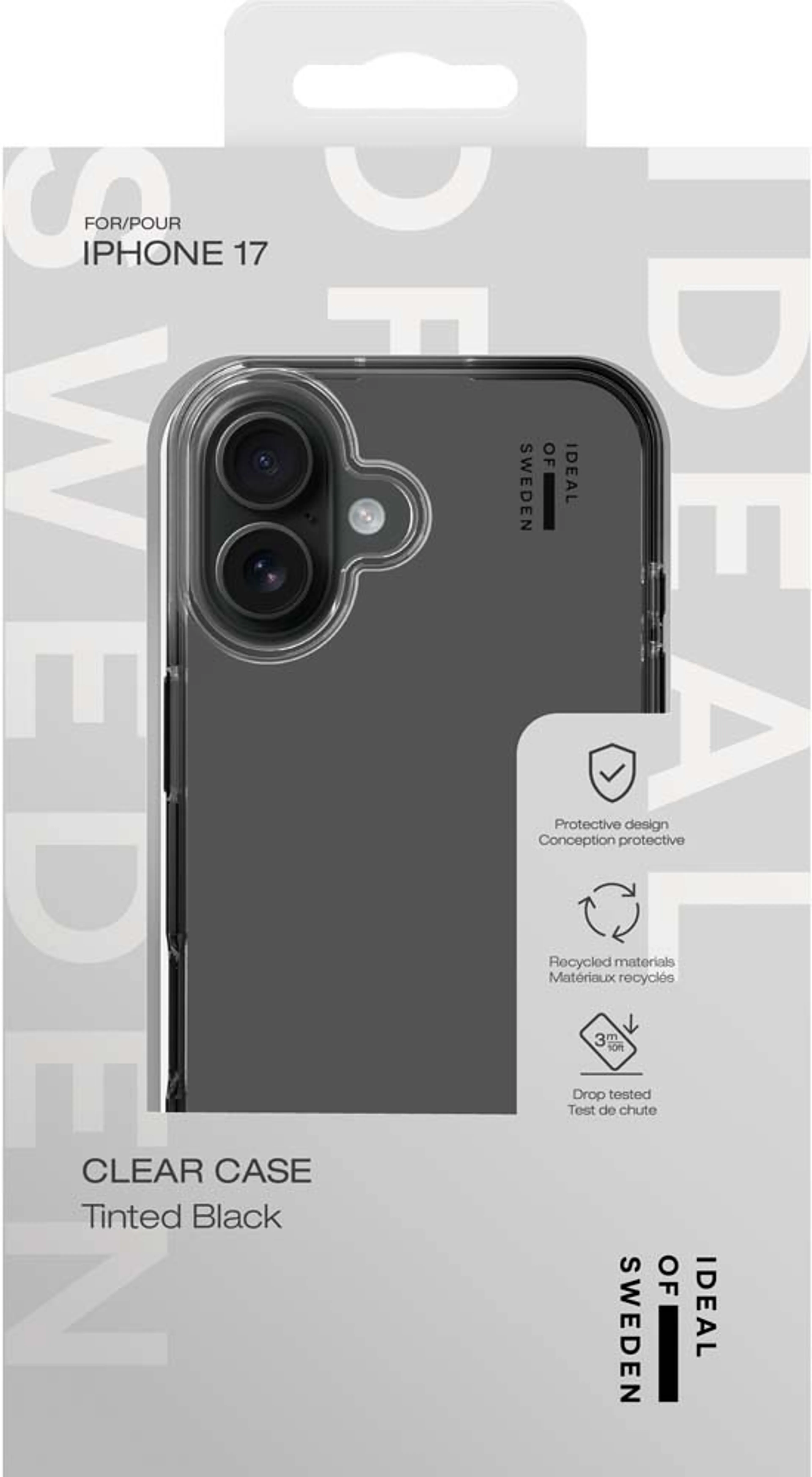 iDeal of Sweden Clear Case MagSafe pour iPhone 17 - Transparent Noir image
