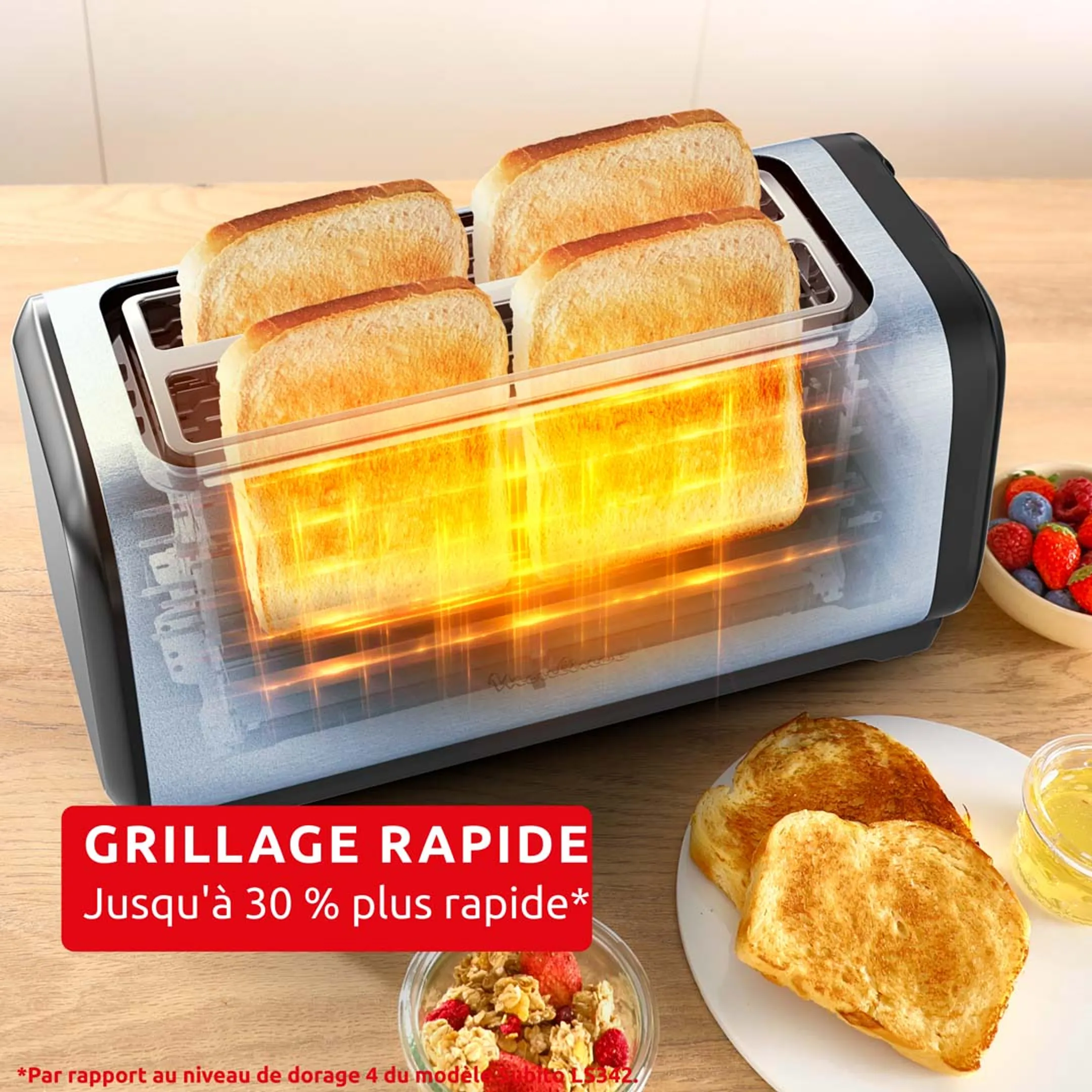 Moulinex Grille-pain Subito LS5S4DE0 image