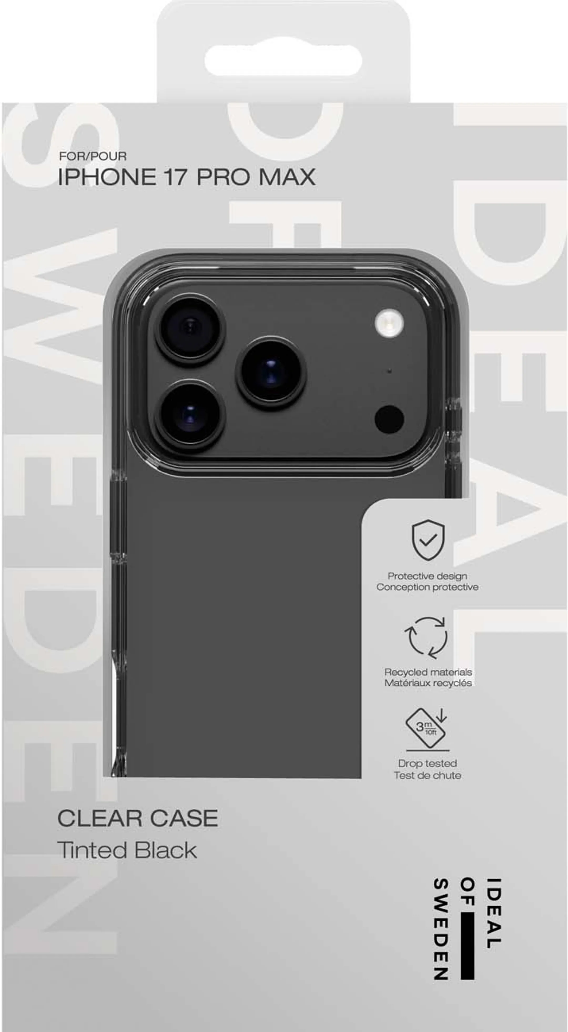 iDeal of Sweden Clear case MagSafe pour iPhone 17 Pro Max - Transparent Noir image