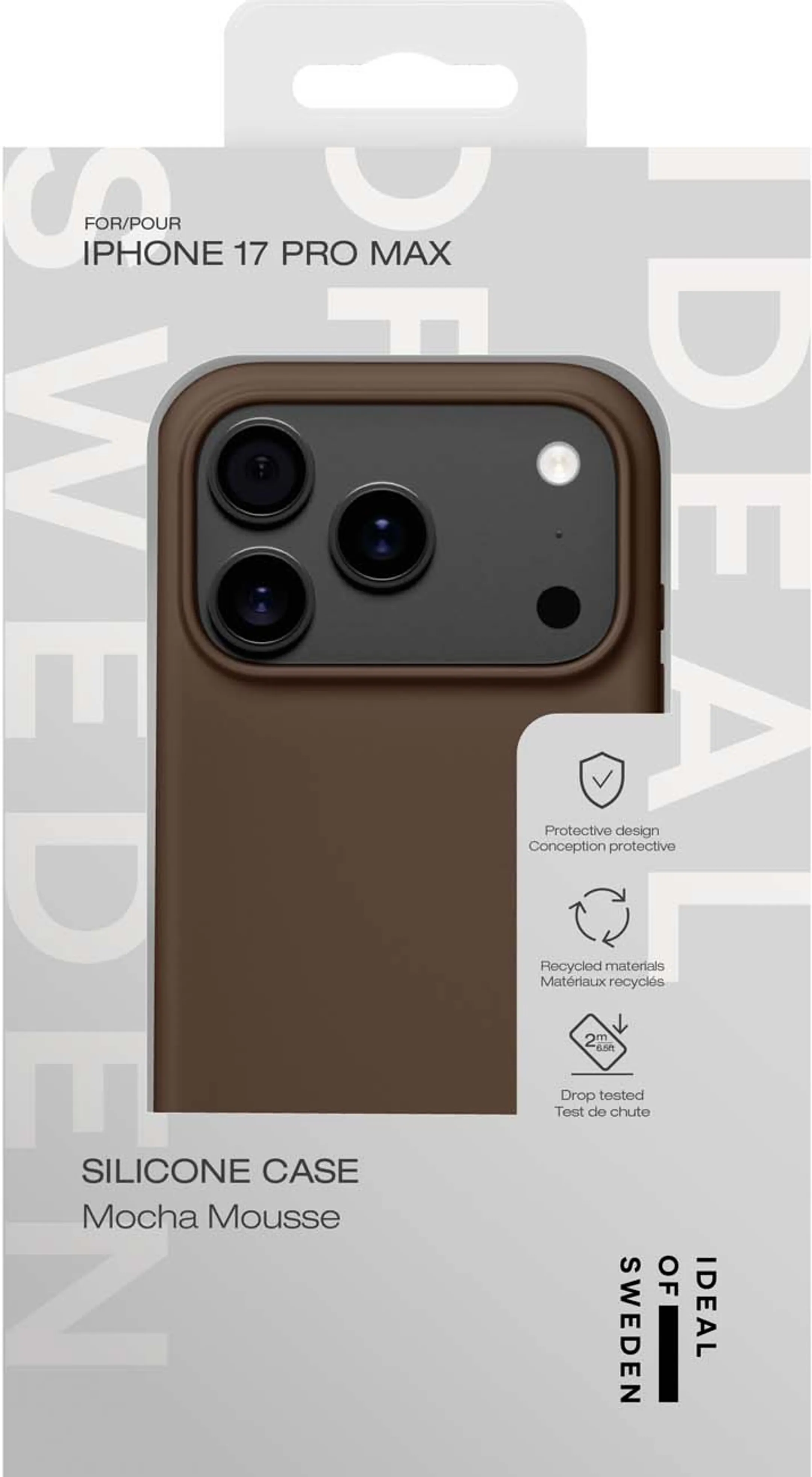 iDeal of Sweden Coque en silicone MagSafe pour iPhone 17 Pro Max - Brune image