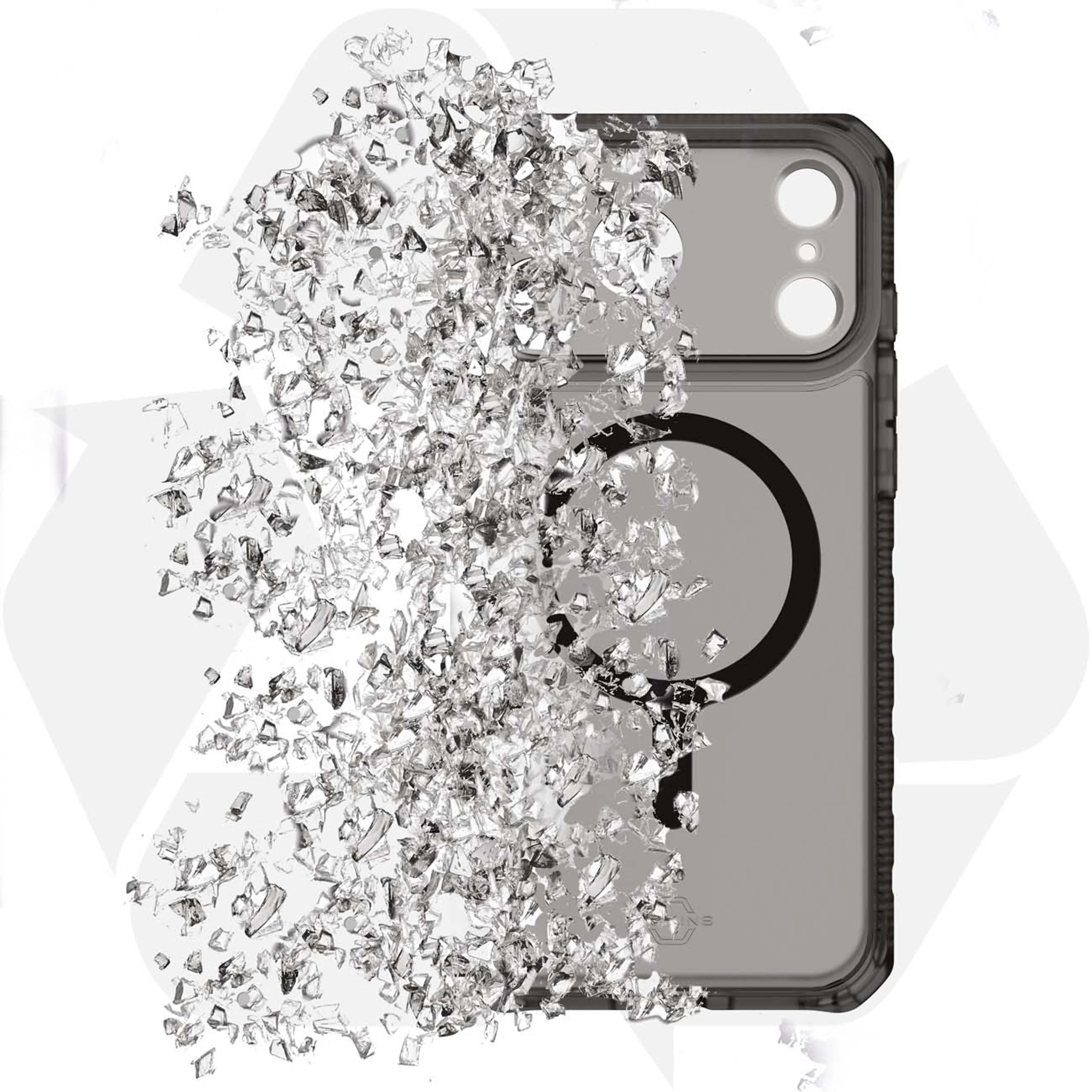 ITskins Clear case voor iPhone 17 Pro Max - Transparant zwart image