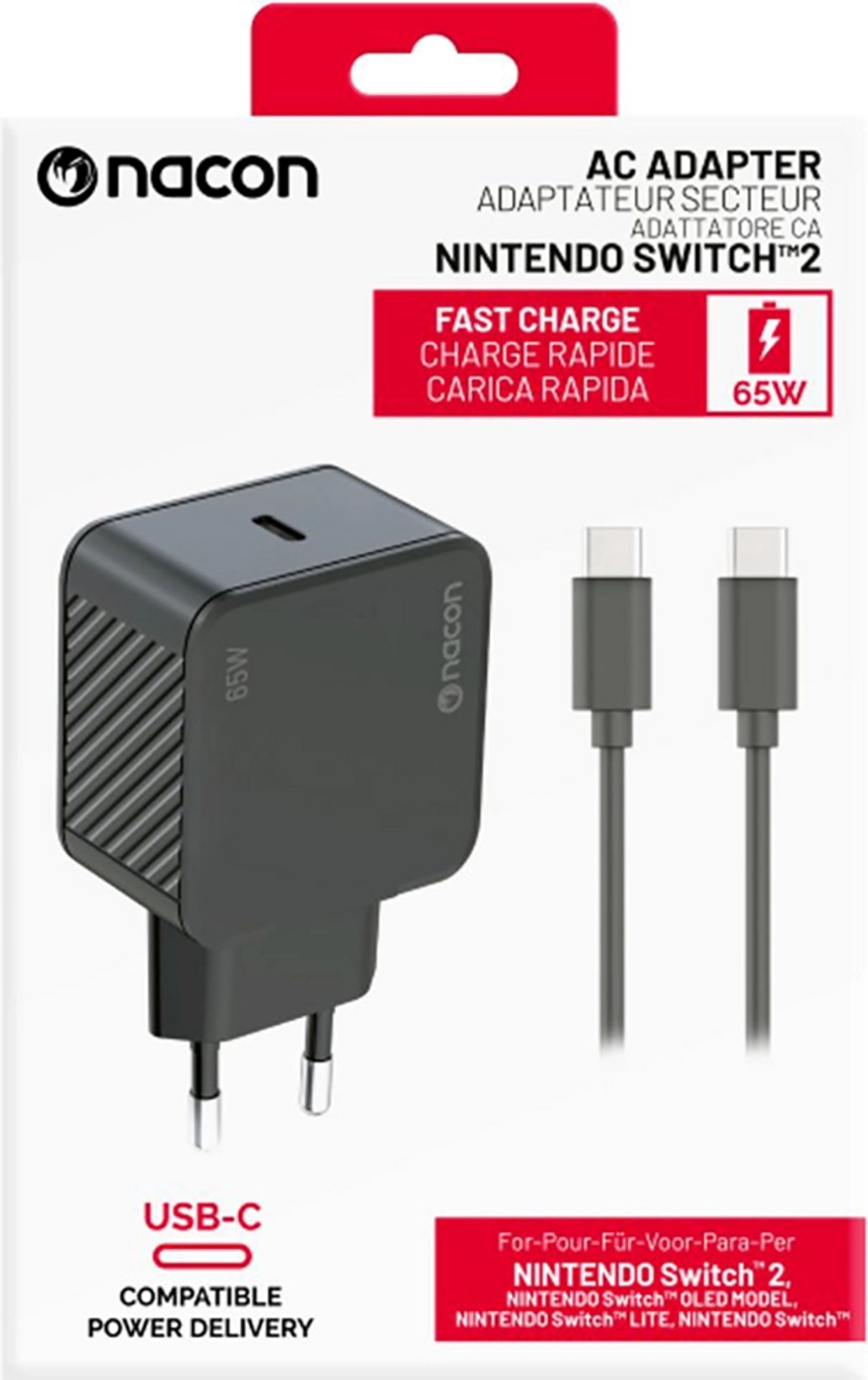 Chargeur Switch 2 65 W USB-C