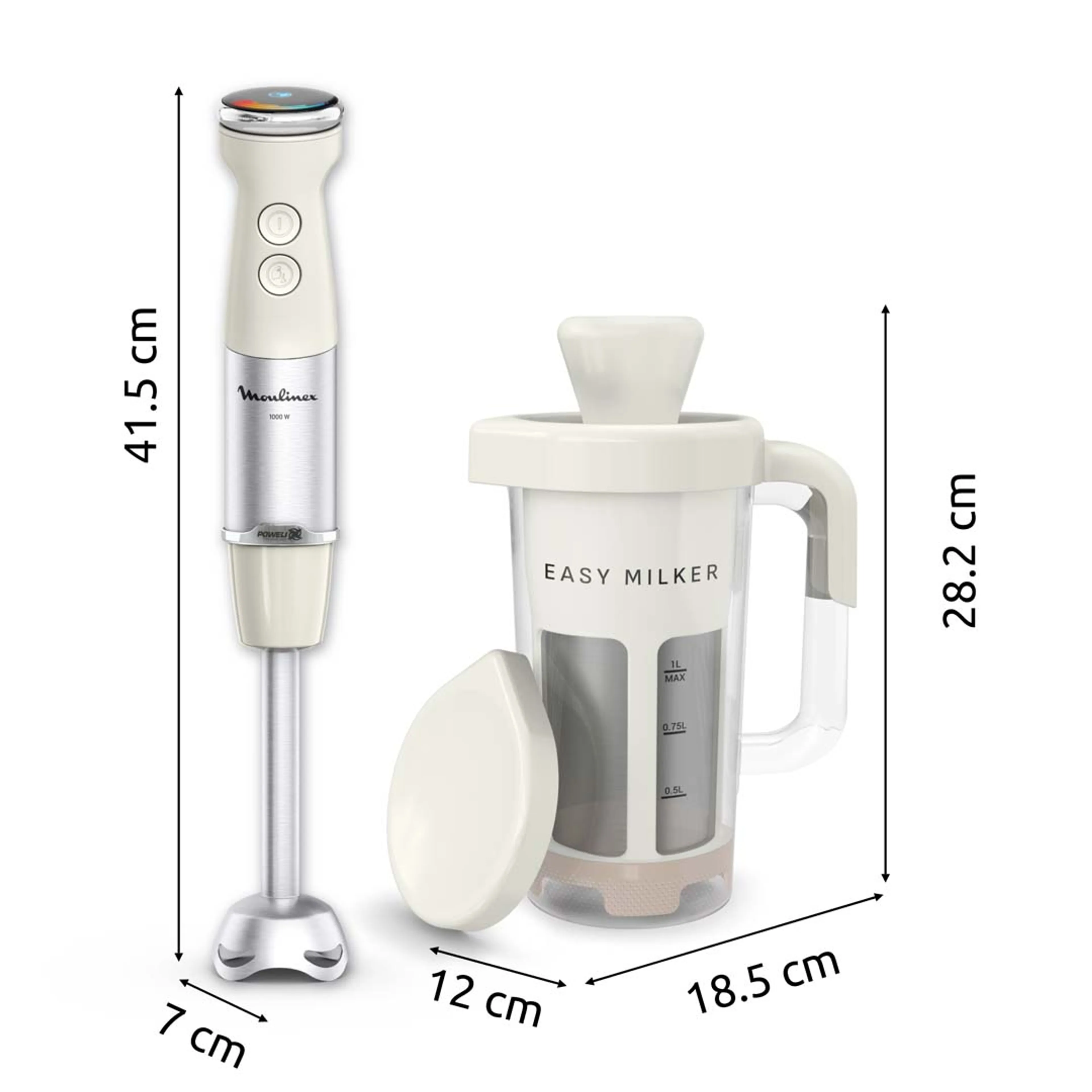 Moulinex Mixeur plongeant Easy Milker & Quickchef+ VD70PAE0 image