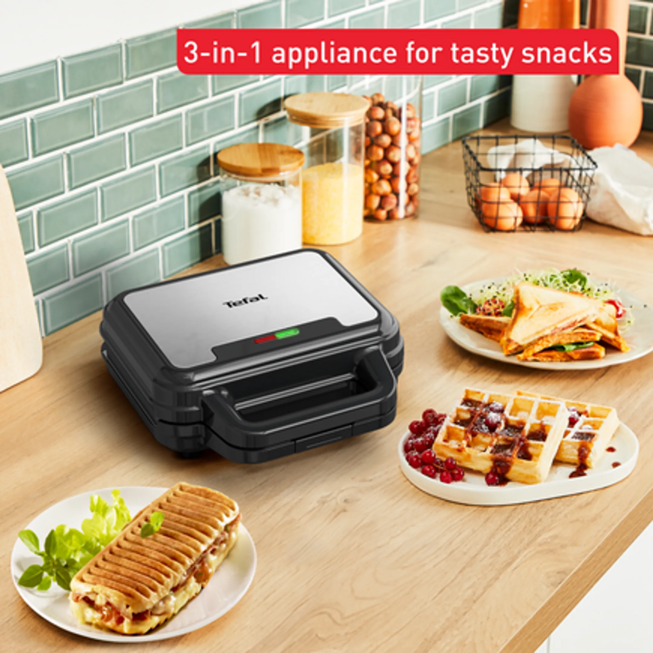 Tefal Croque monsieur UltraCompact 3-in-1 SW383D10 image