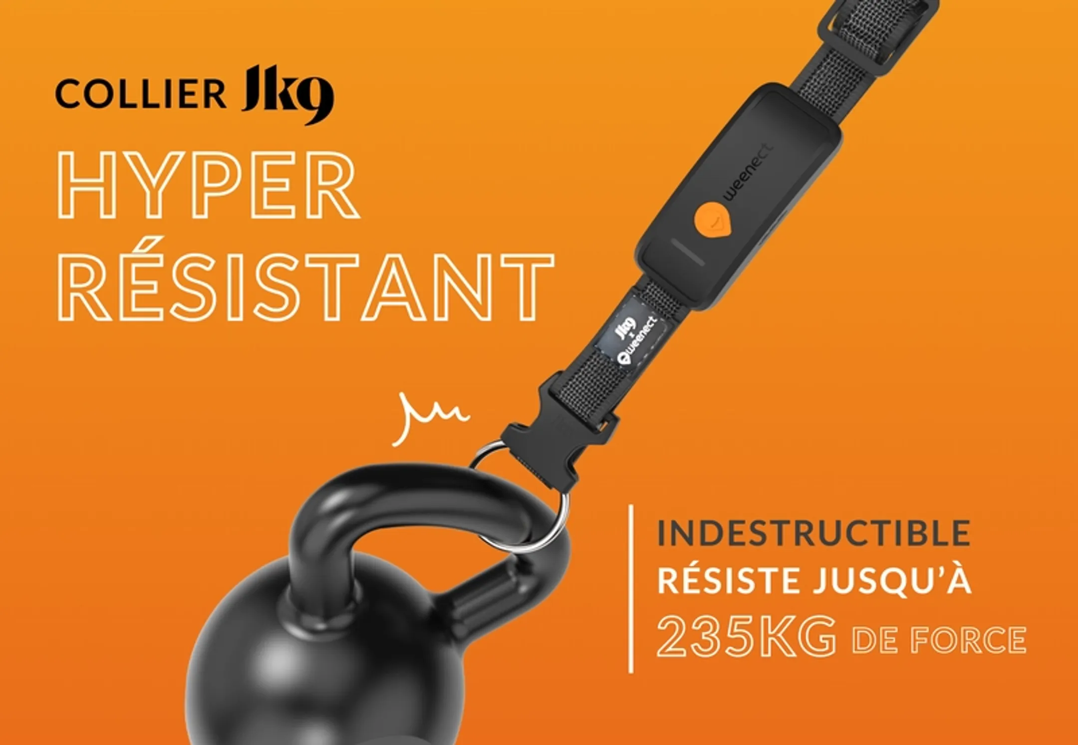 Weenect Collier GPS pour chien Weenect XT - Noir image