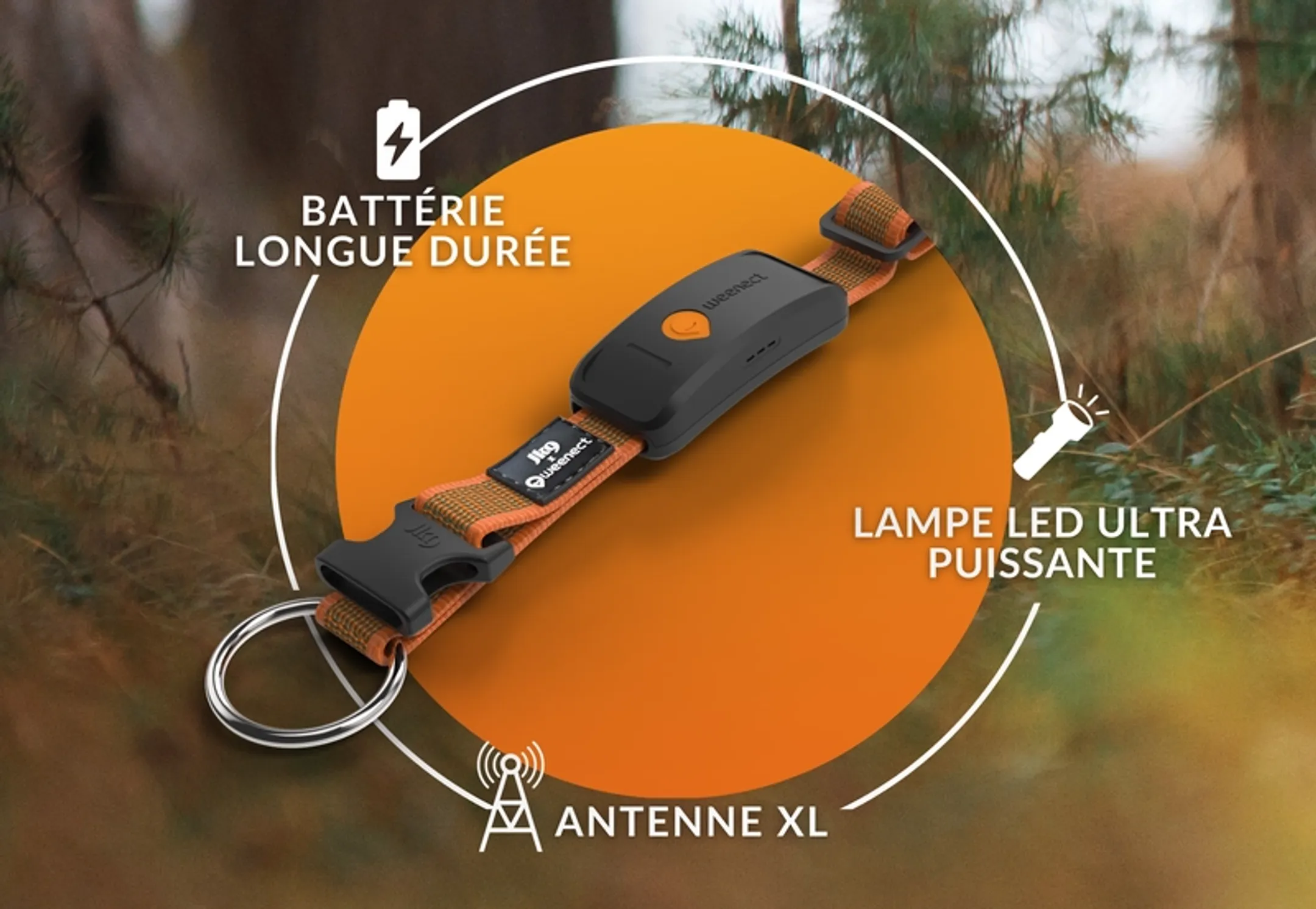Weenect Collier GPS pour chien Weenect XT - Orange image