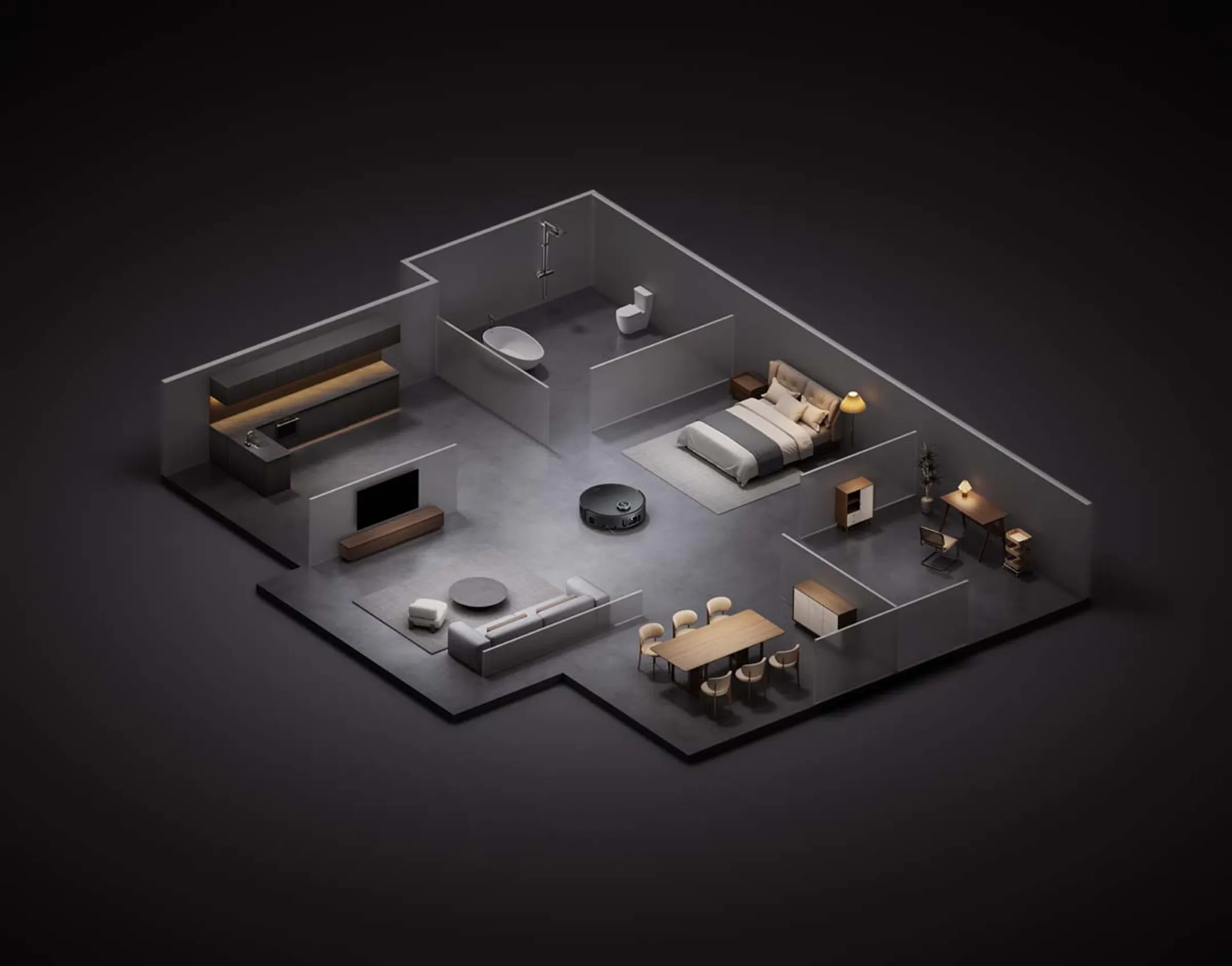 MOVA Aspirateur robot 2en1 Z60 Ultra Roller Complete Black image