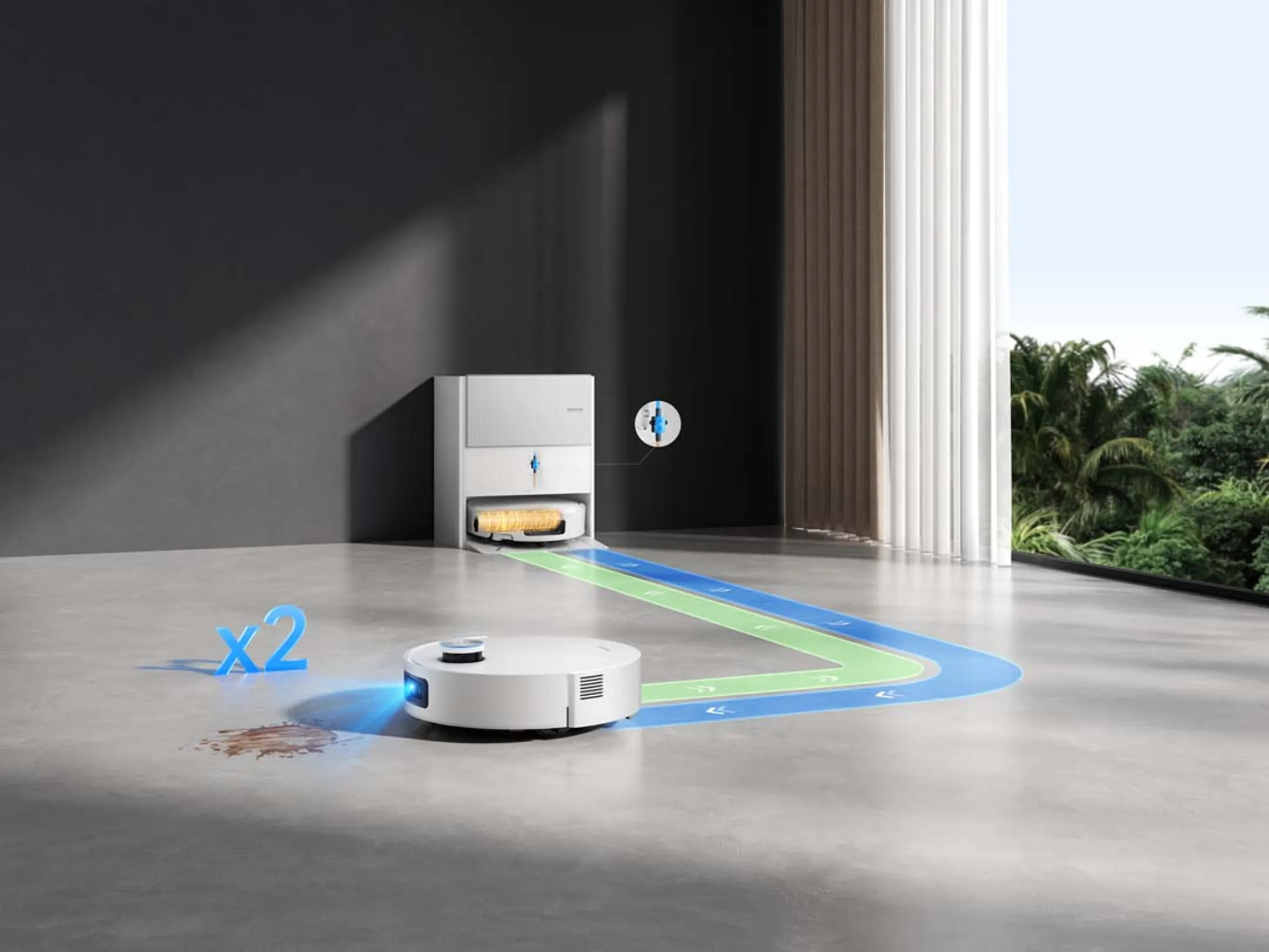 Dreame Aspirateur robot 2en1 Aqua10 Ultra Roller Complete image