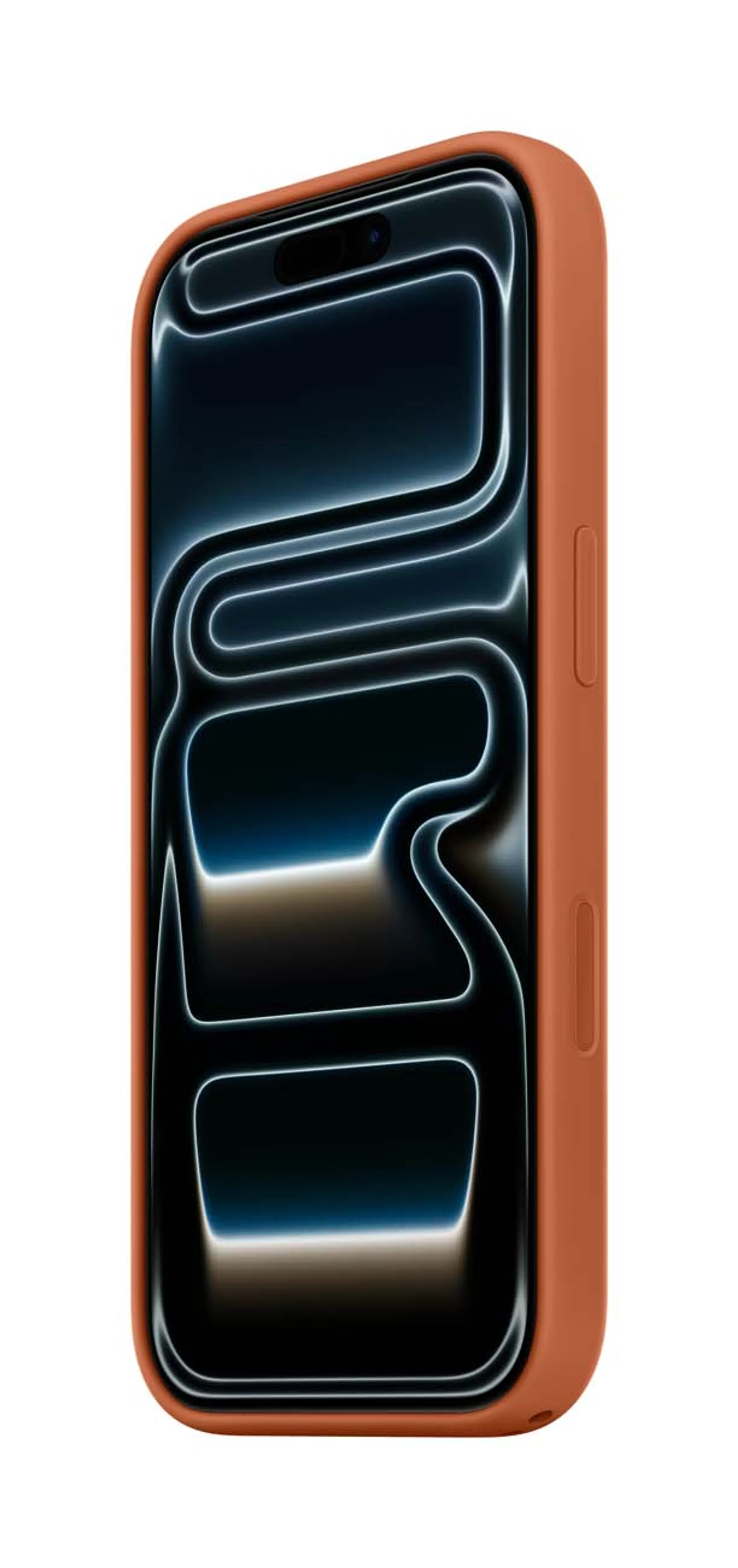 Apple Silicone cover MagSafe voor iPhone 17 Pro - Bruin image