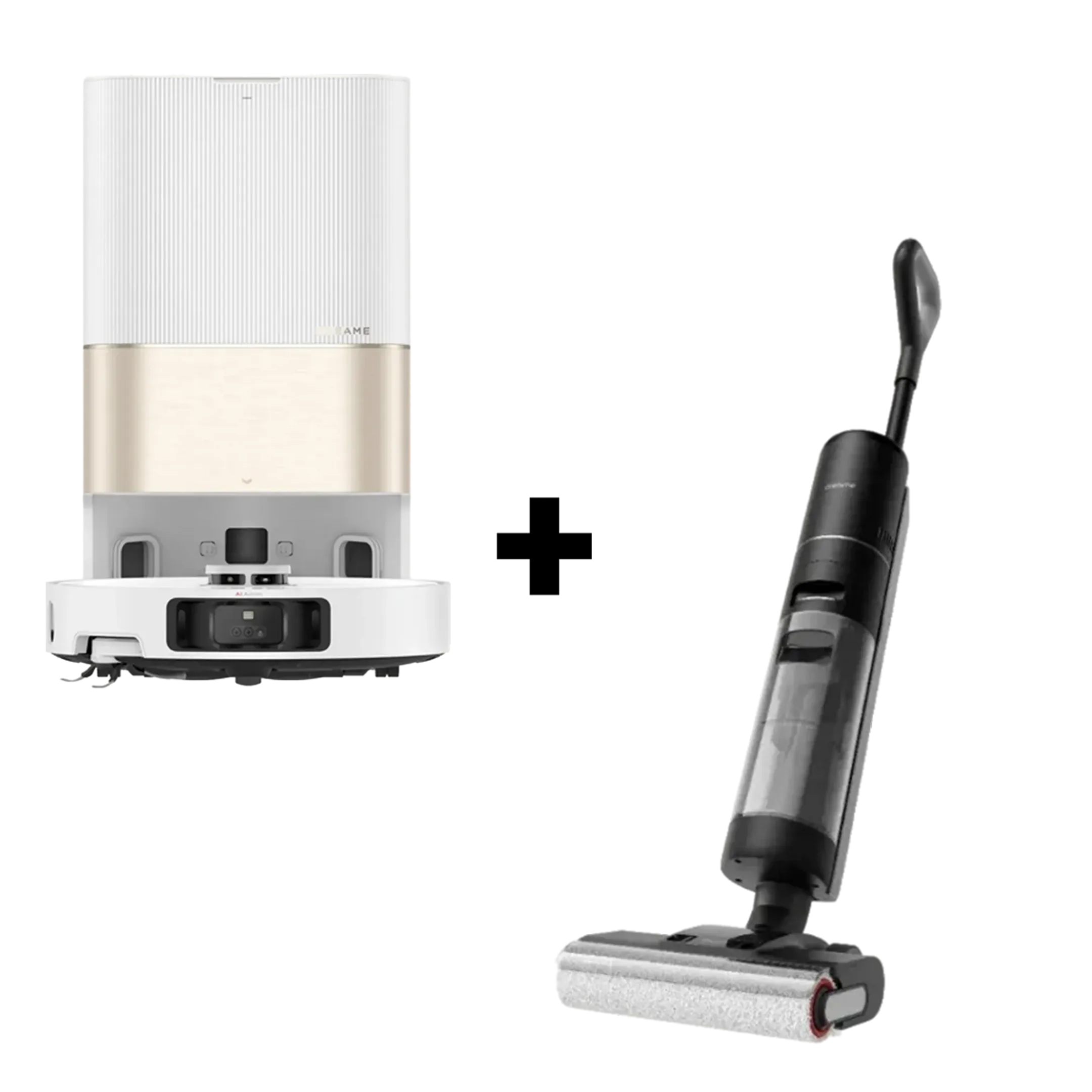 Bundel - Robotstofzuiger 2 in 1 X40 Ultra Complete Wit + Vloerreiniger H12 Pro
