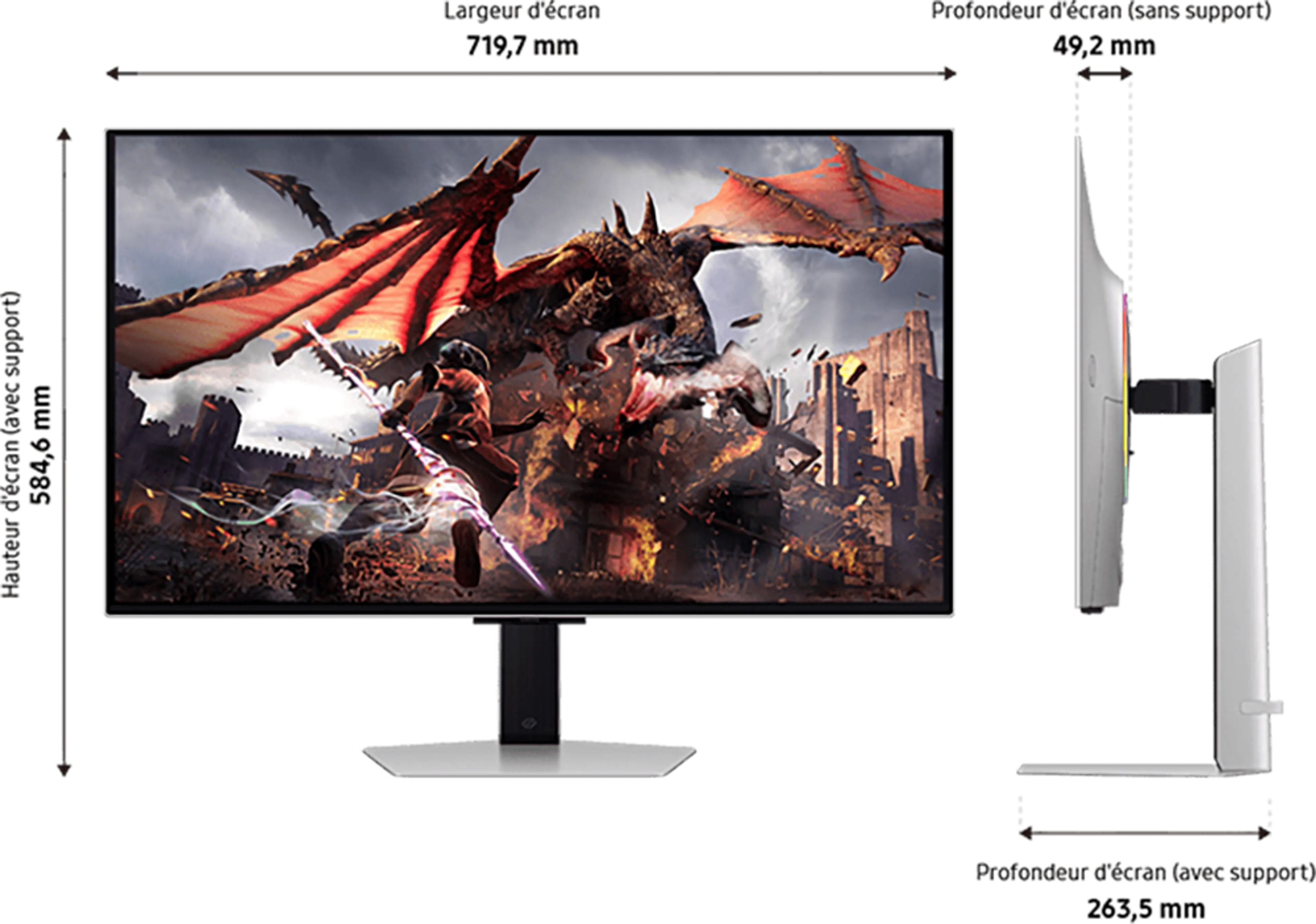 Samsung 32" Odyssey OLED G8 G80SD LS32DG802SUXEN image