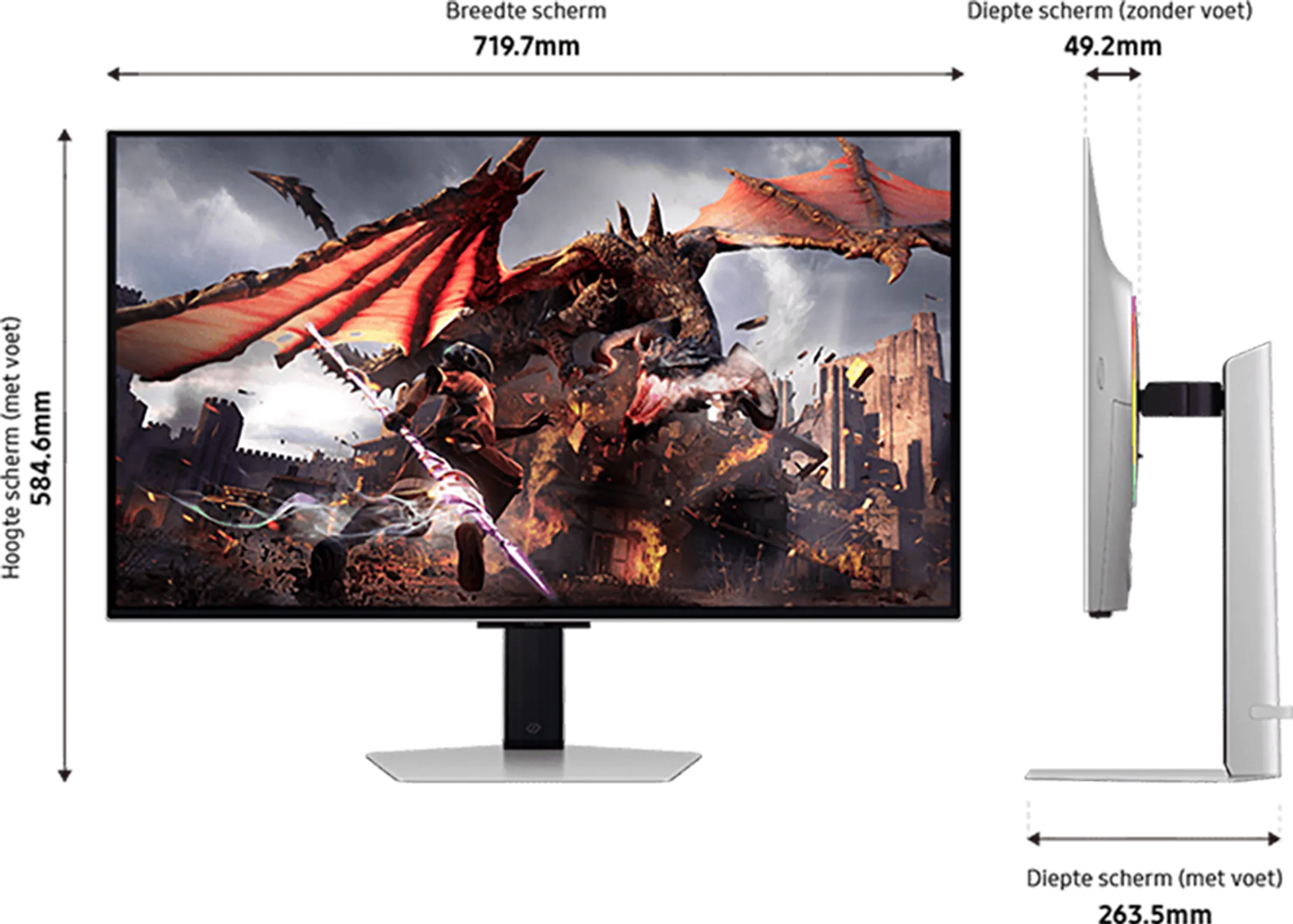 Samsung 32" Odyssey OLED G8 G80SD LS32DG802SUXEN image