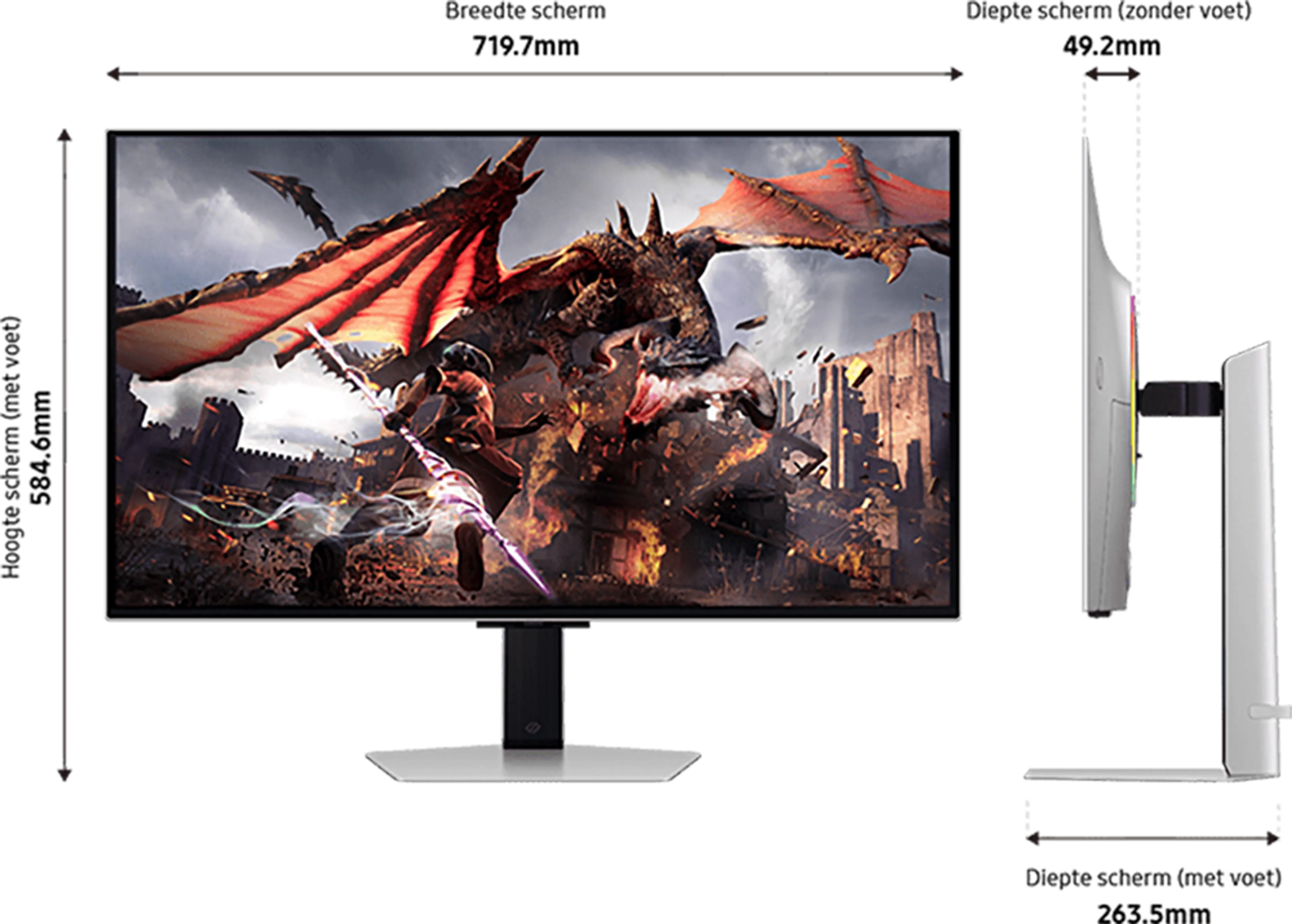Samsung 32" Odyssey OLED G8 G80SD LS32DG802SUXEN image
