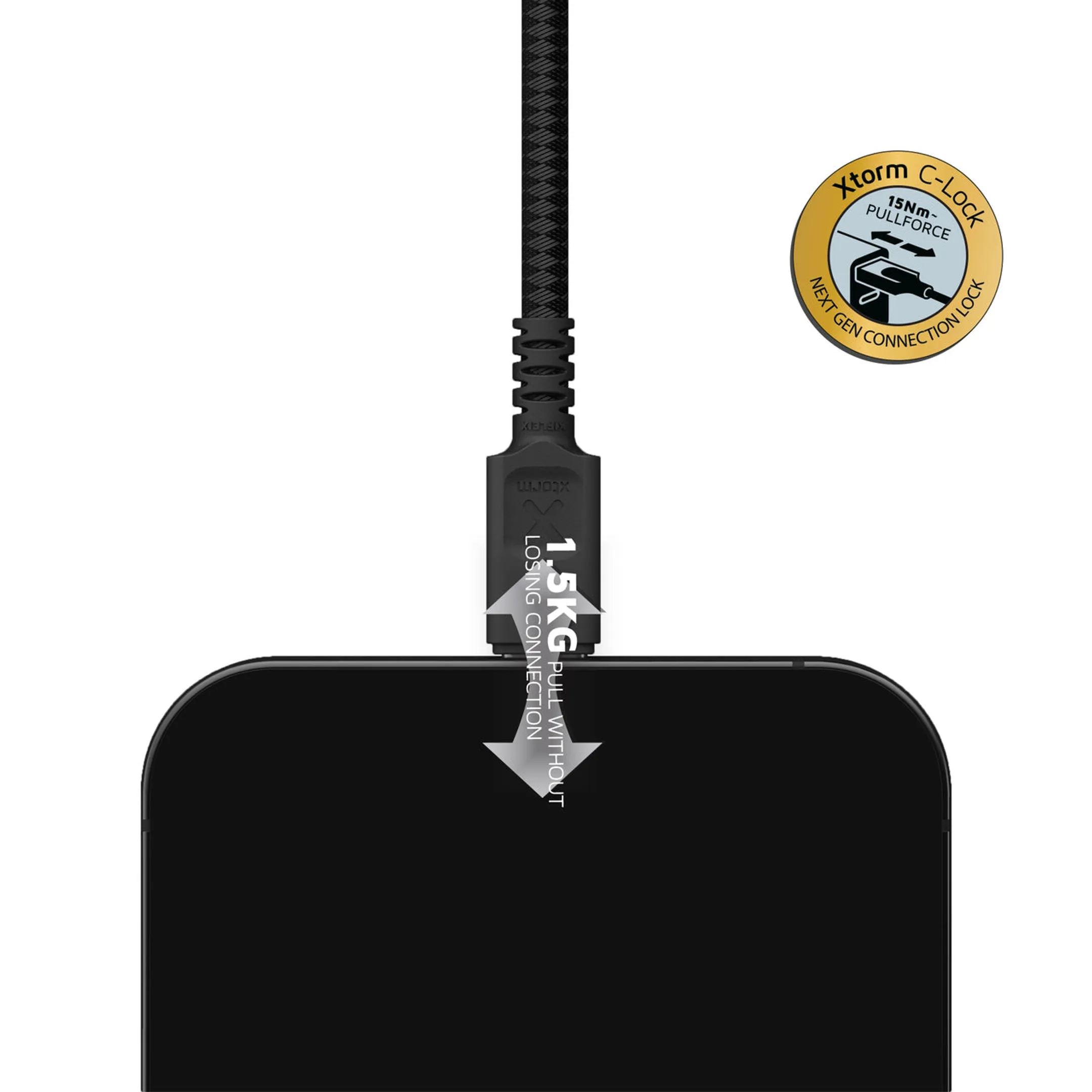 Xtorm Next Gen Cable USB-C to Lightning (1,5m) Black image