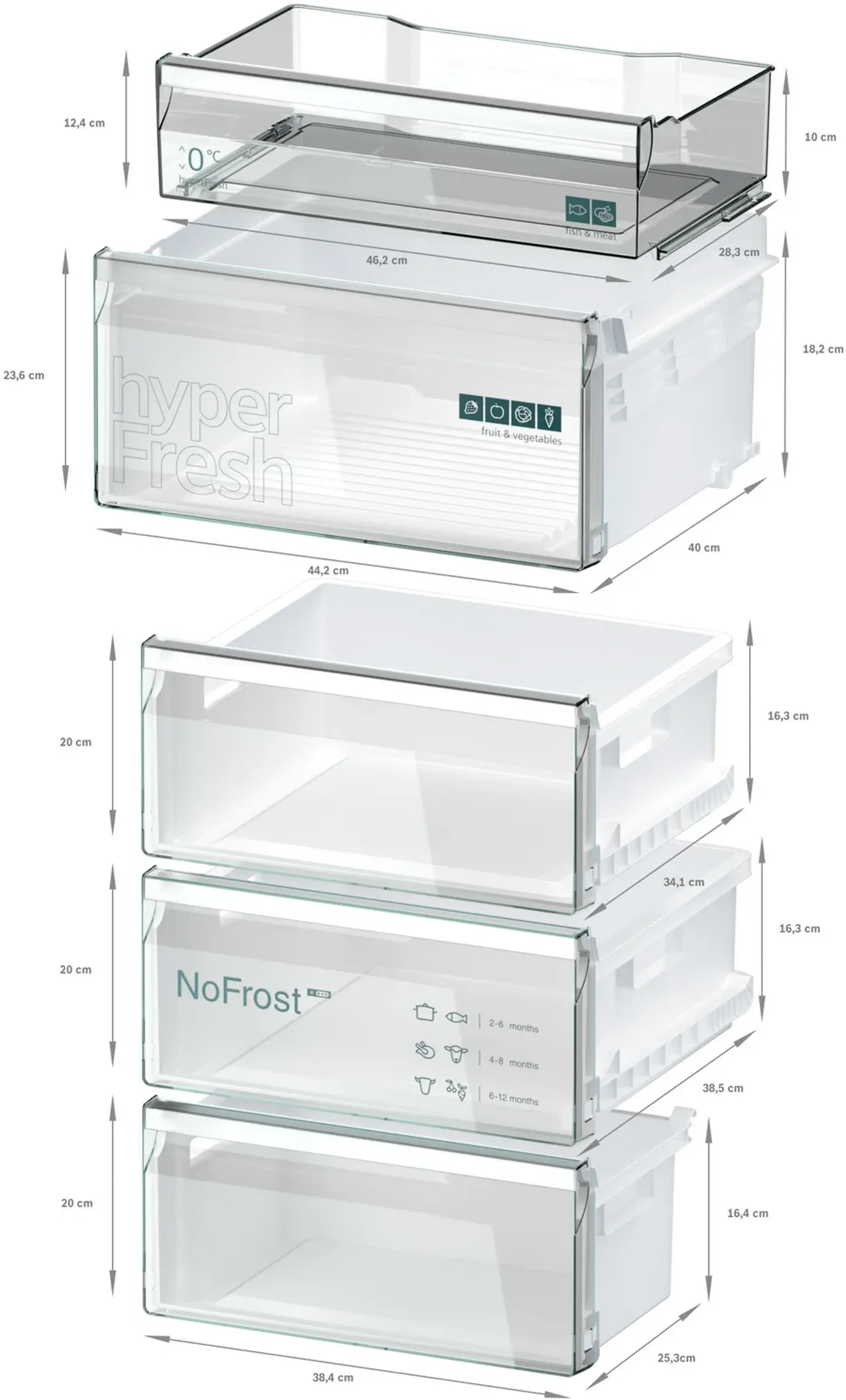 Siemens Koelkast met diepvries KG39N2XAG image