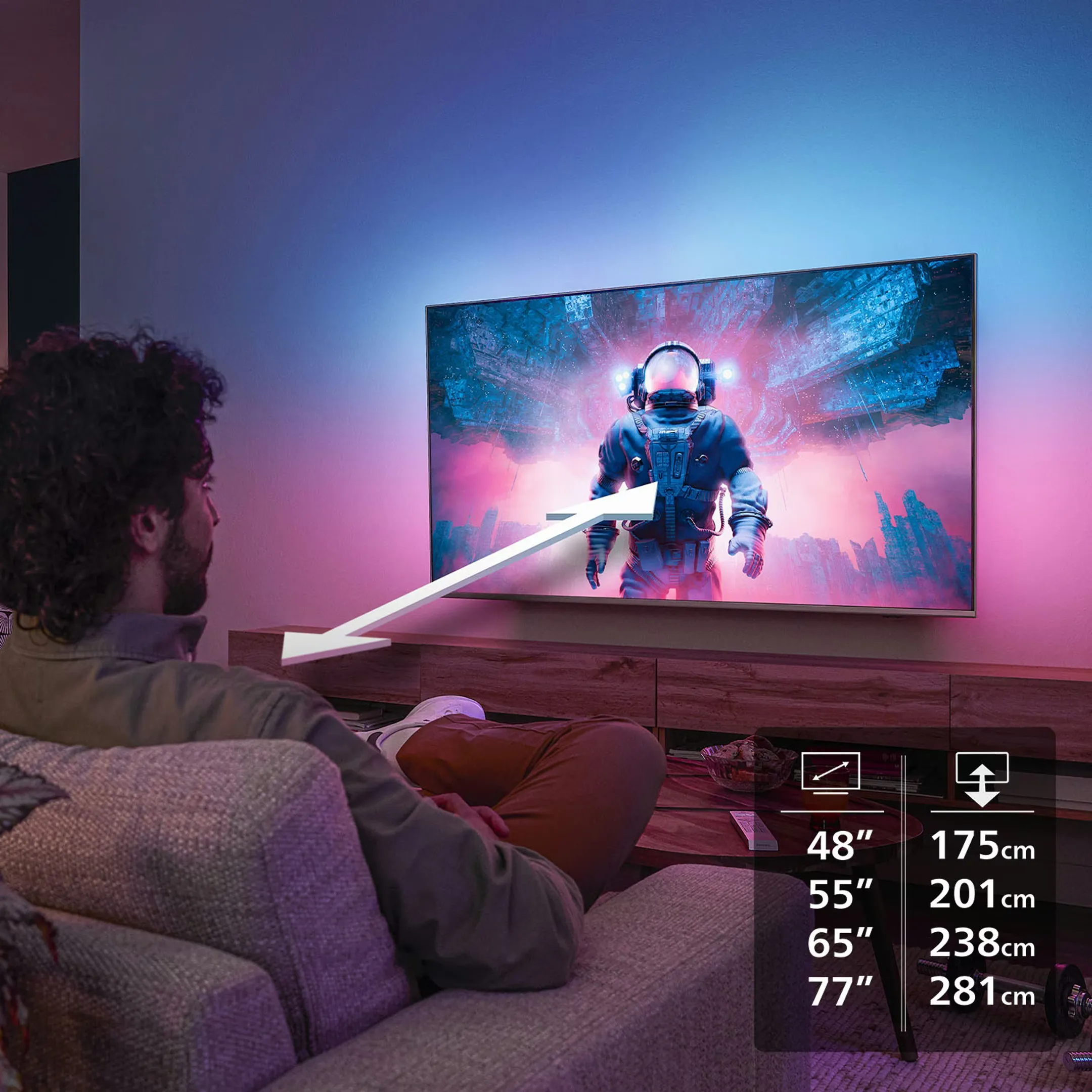 Philips OLED Ambilight TV 4K 65OLED760 - 65 pouces image
