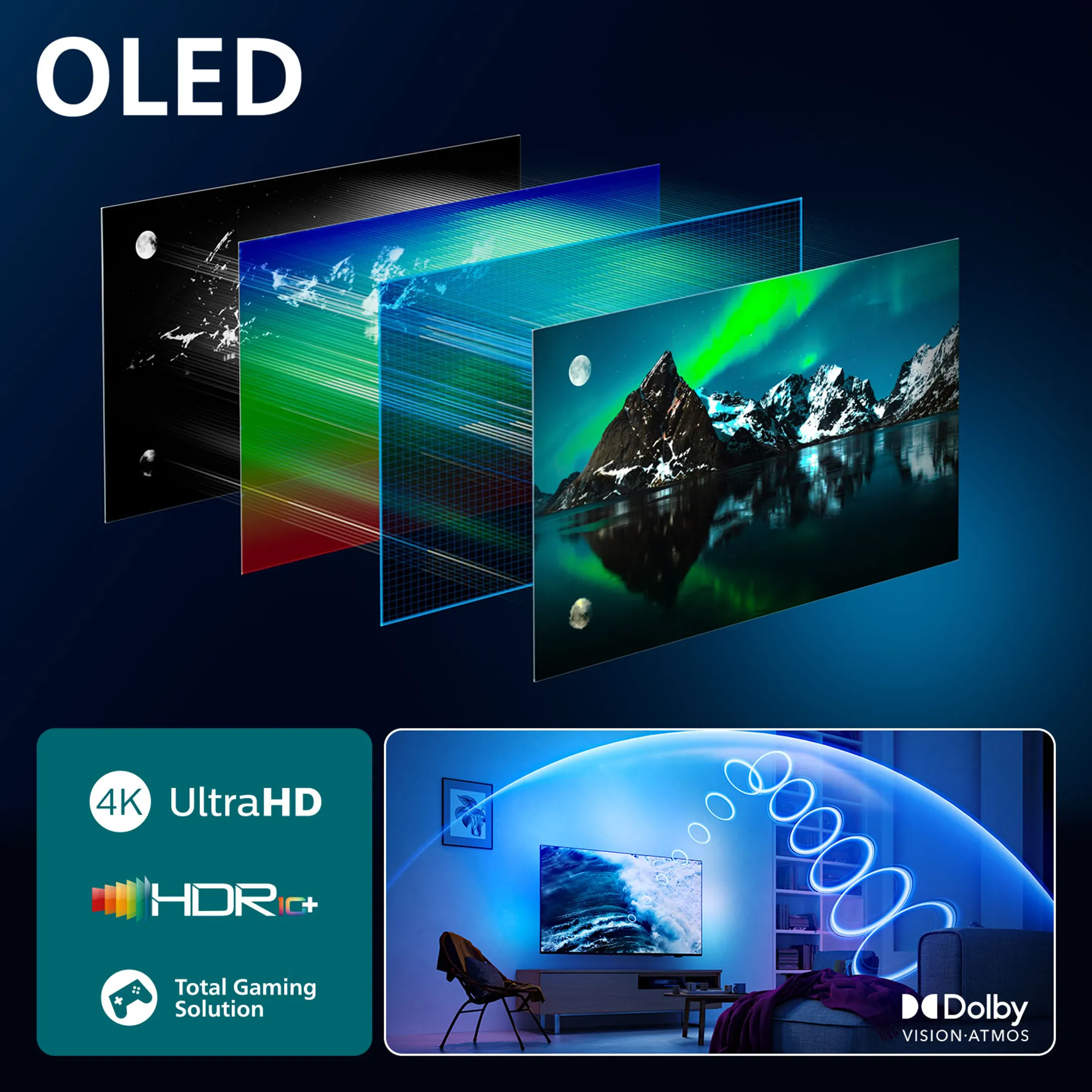 Philips OLED Ambilight TV 4K 65OLED760 - 65 pouces image