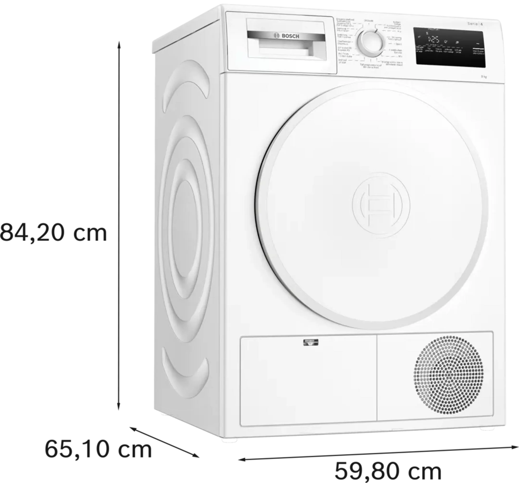 Bosch Sèche-linge WTH8300WFG Serie 4 Easy Clean 9 kg image