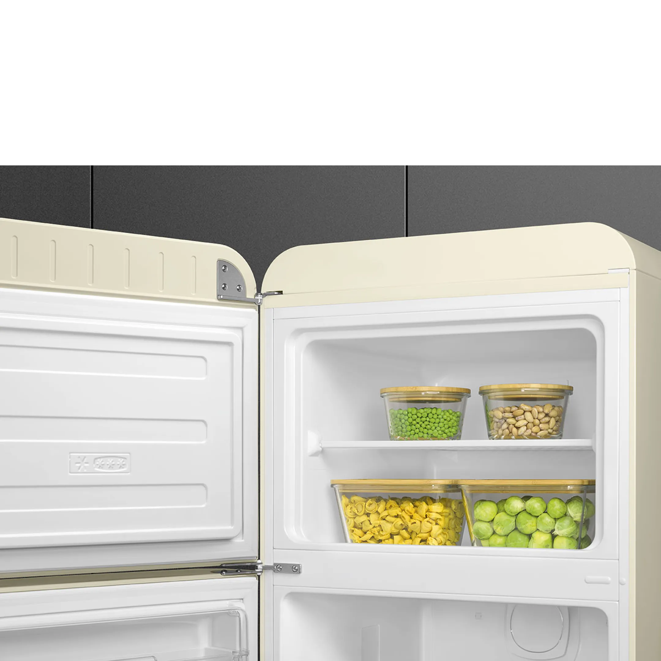 Smeg Combi frigo congélateur FAB30LCR6 Crème image
