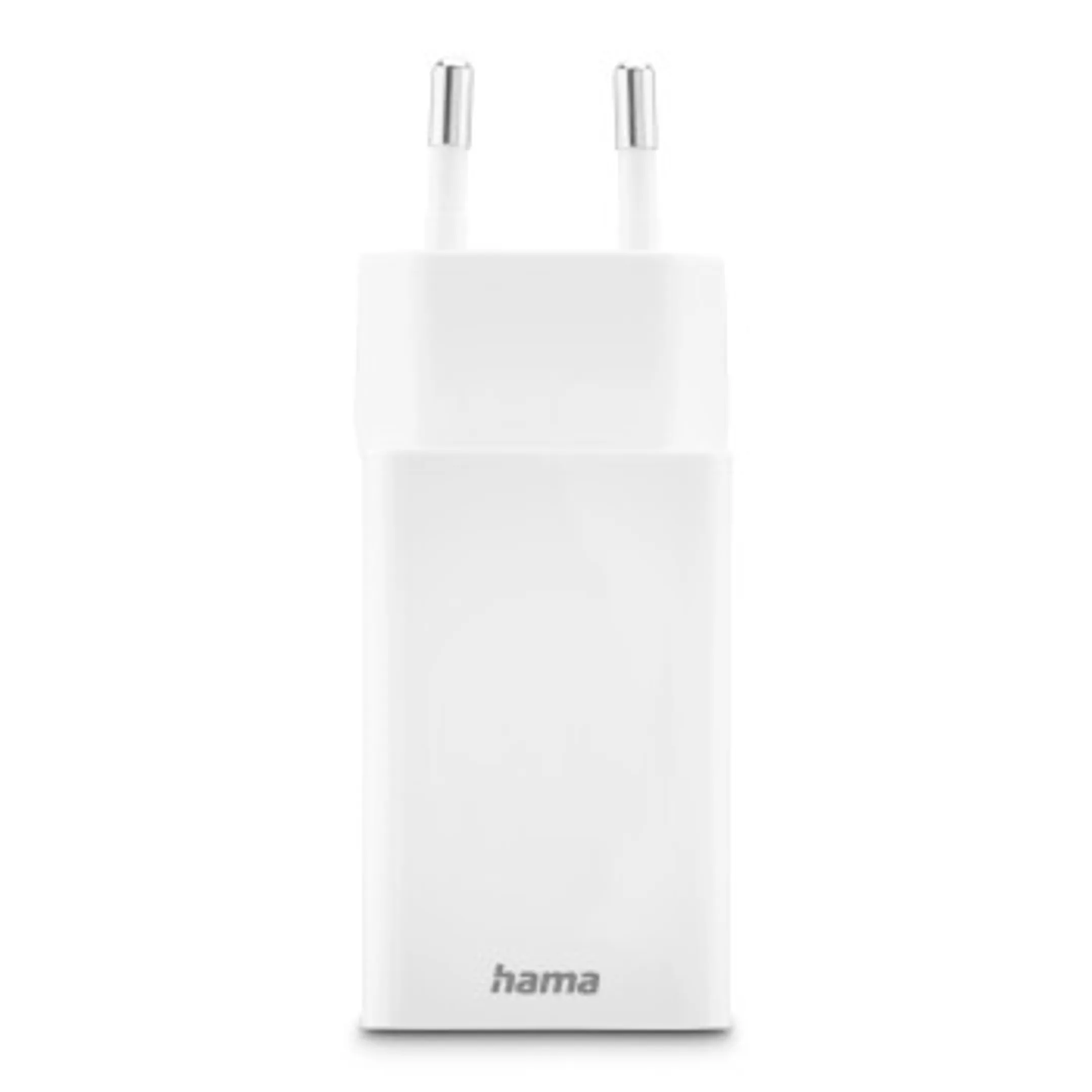 Hama Snellader, 1x USB-C, 1x USB-A, mini-oplader, PD, 45 W, wit image
